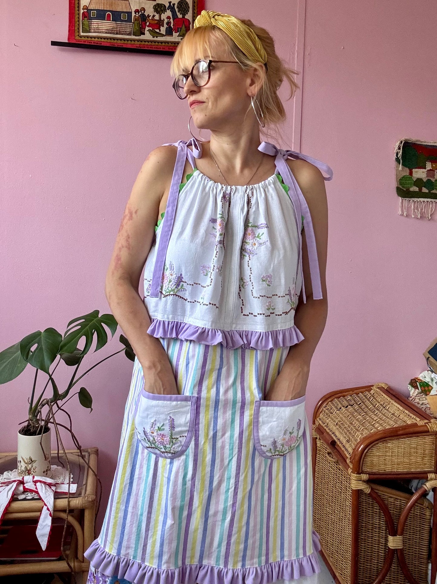 Maxi dress with 3 layers