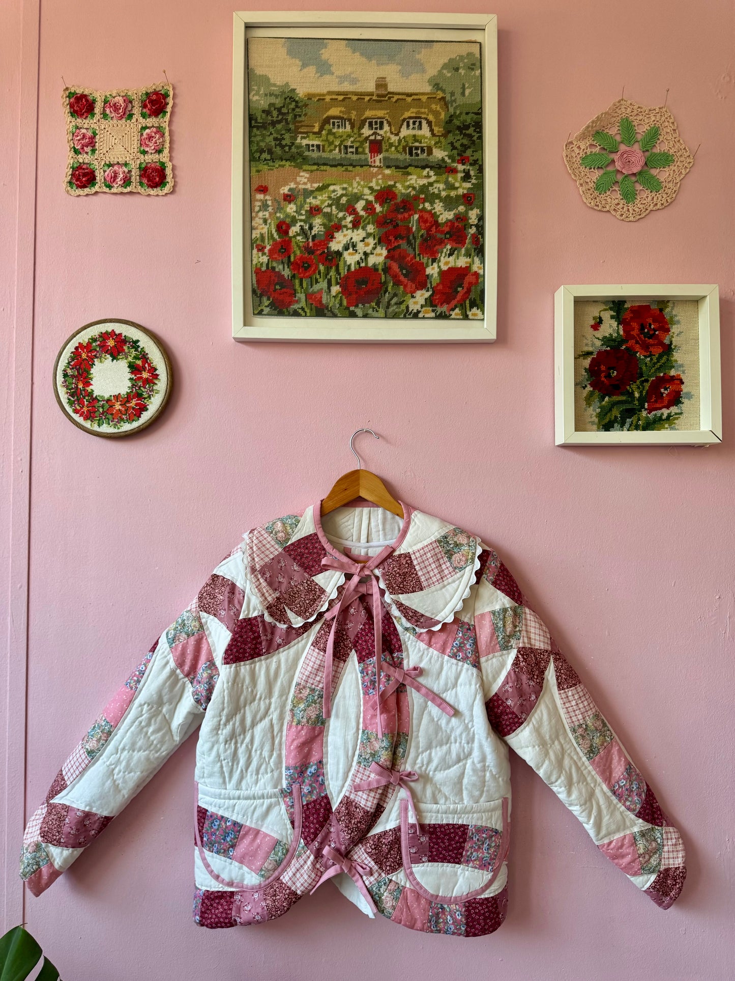 Pink patchwork jacket