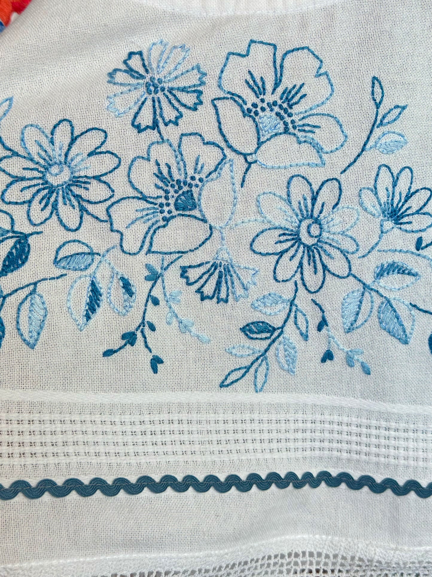 Blue floral top