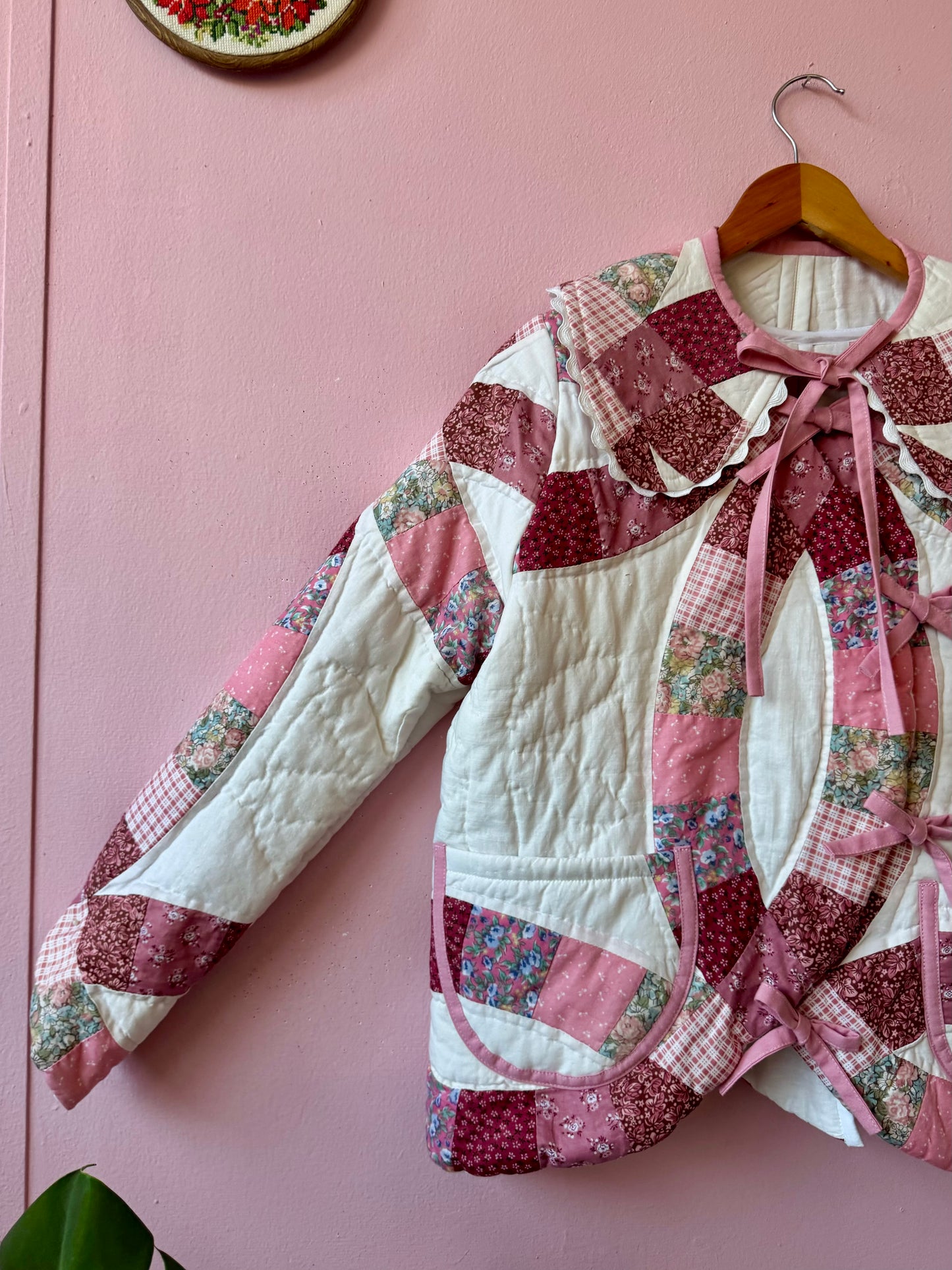 Pink patchwork jacket