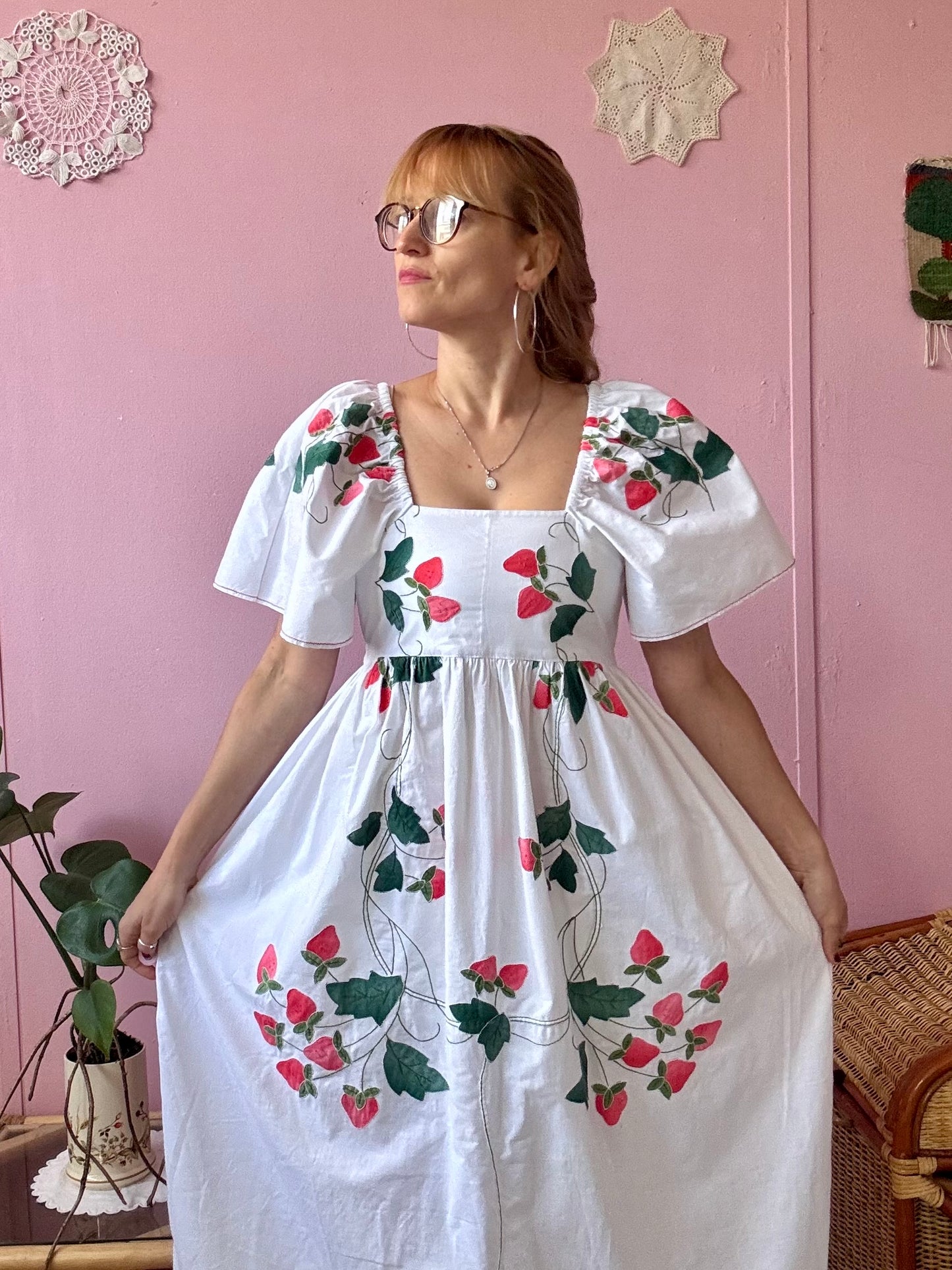 Strawberry maxi dress