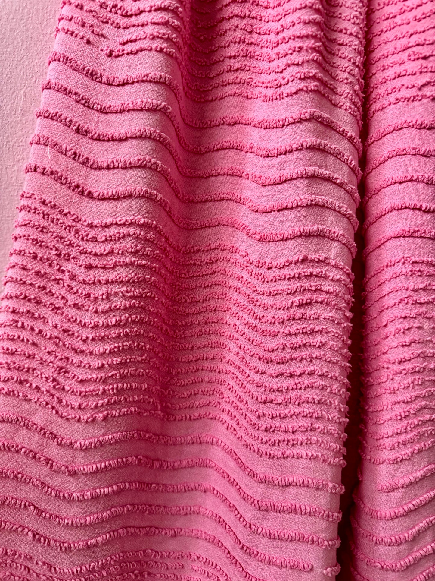 Pink floral and candlewick set