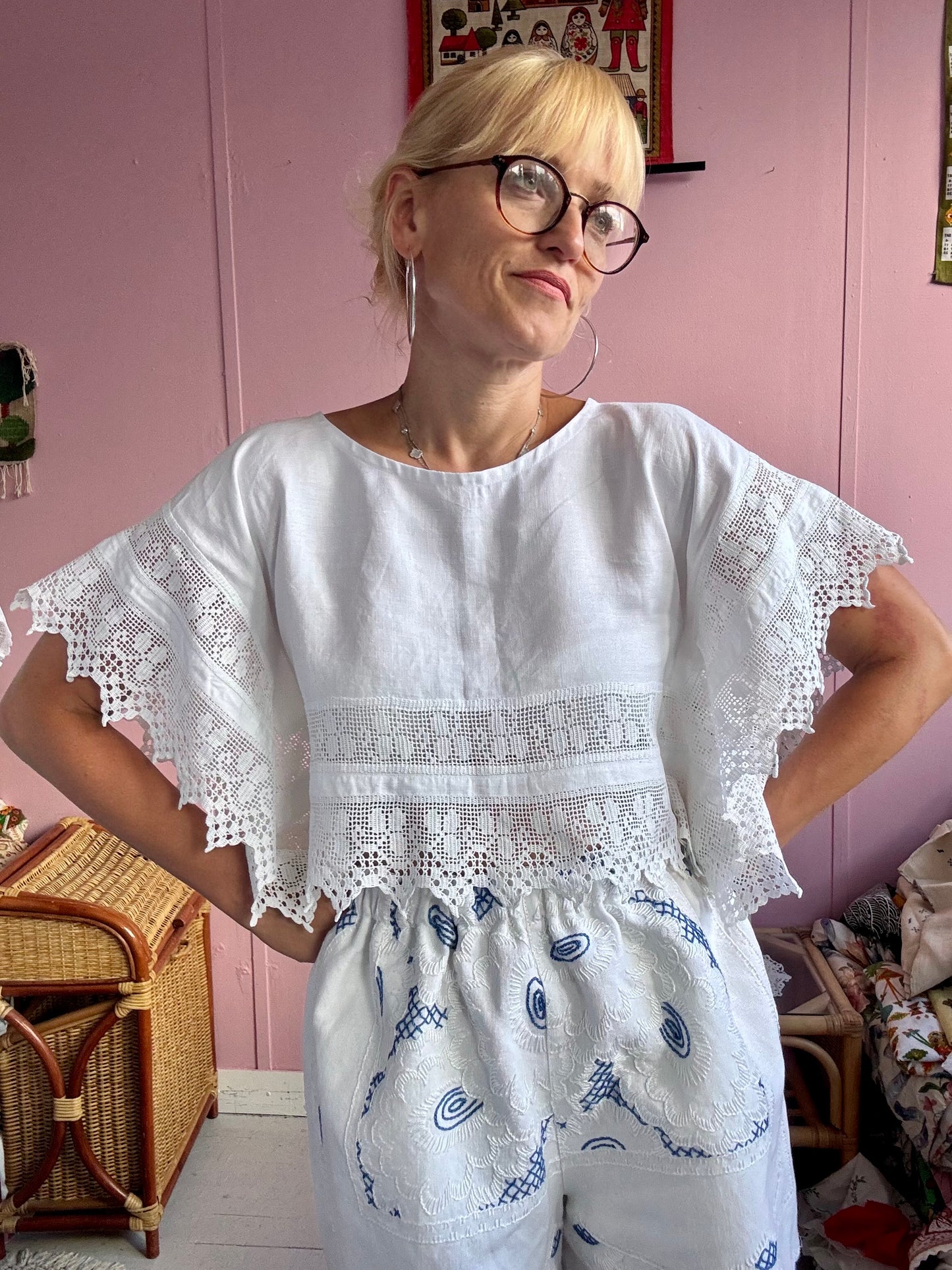 Basic top with lace