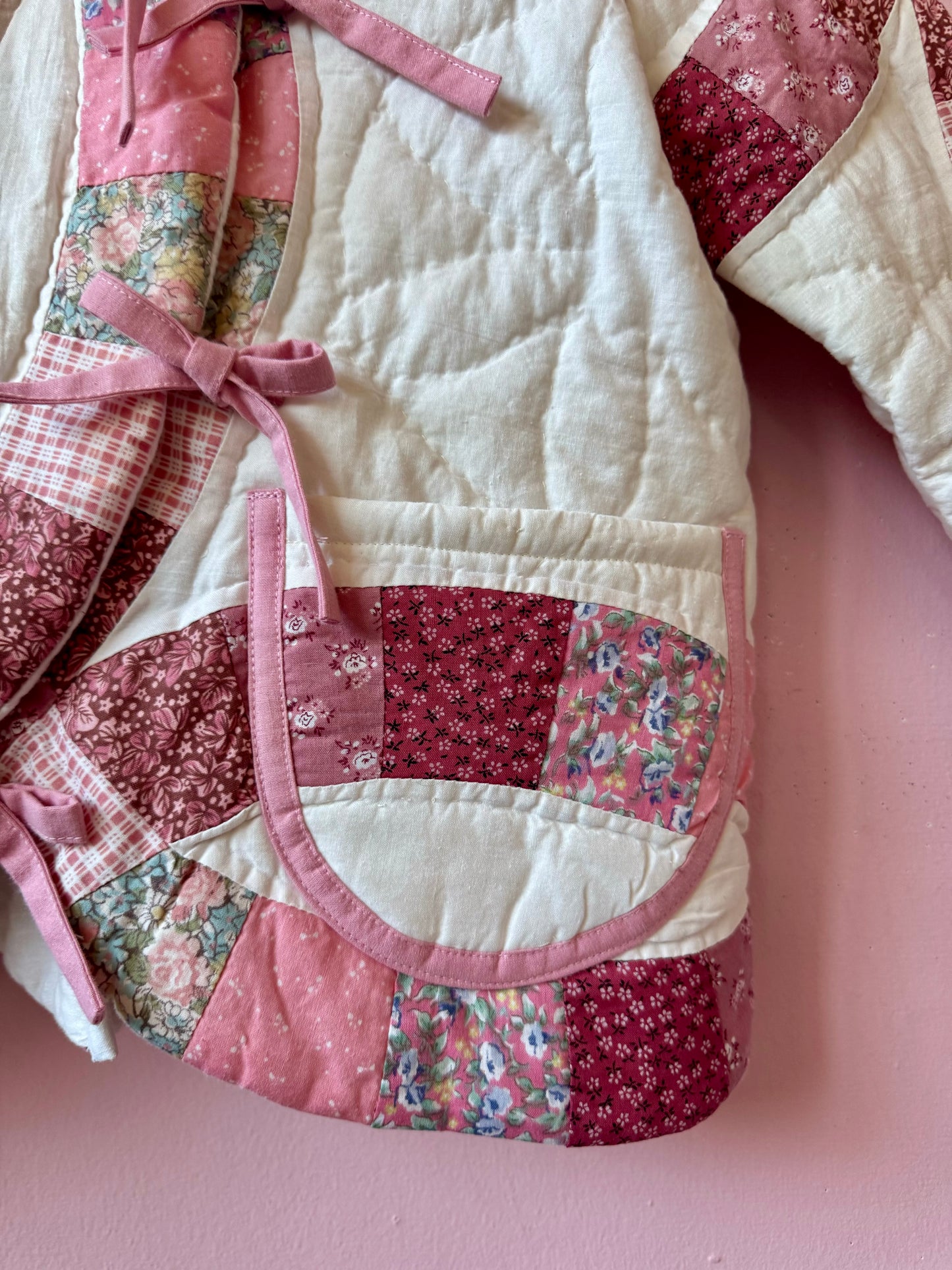 Pink patchwork jacket