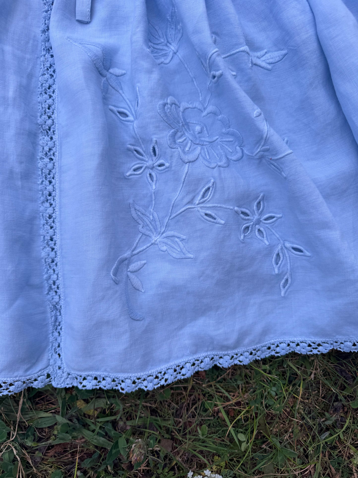 Light blue blouse with long sleeves