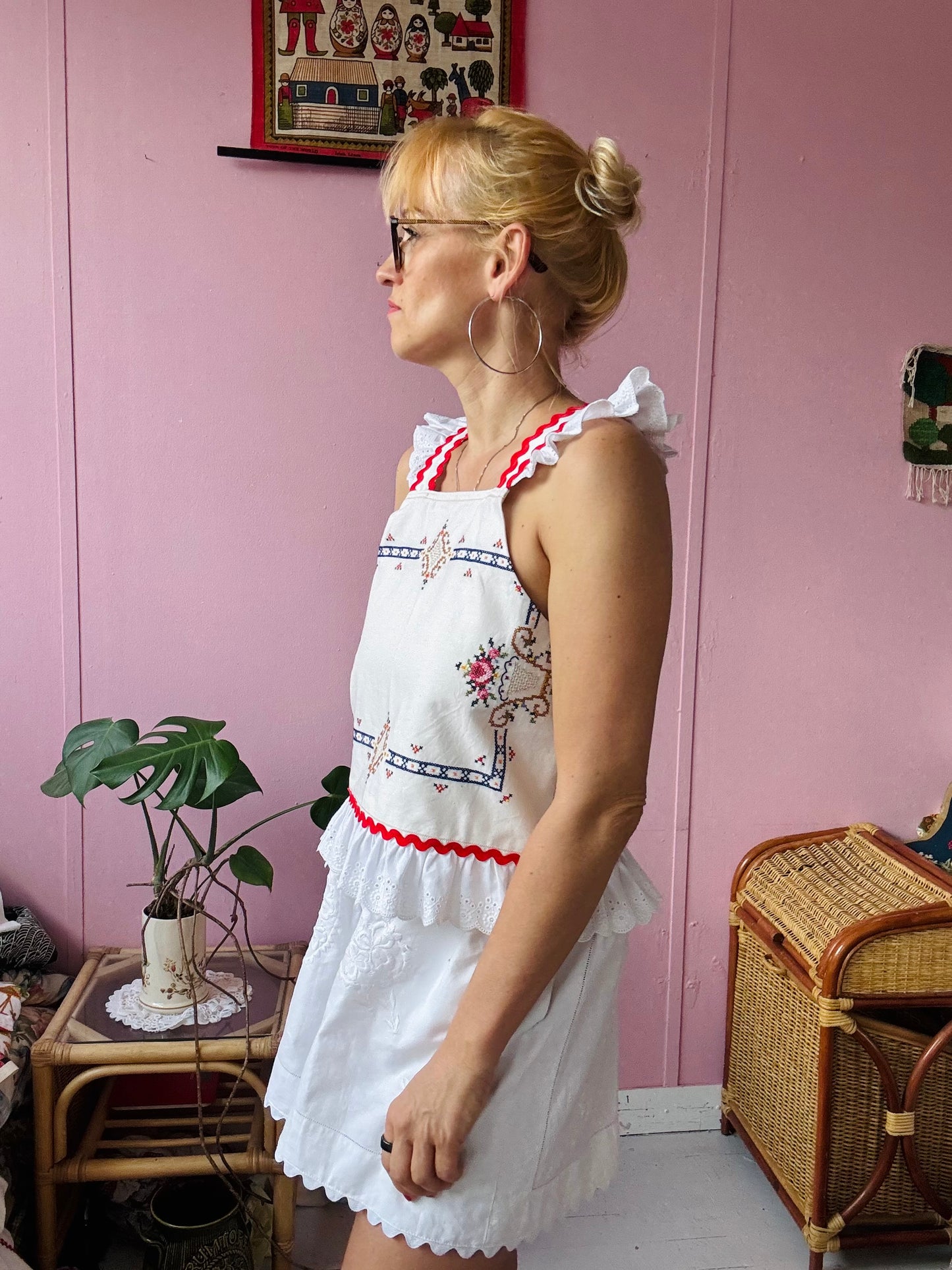 Embroidery summer top