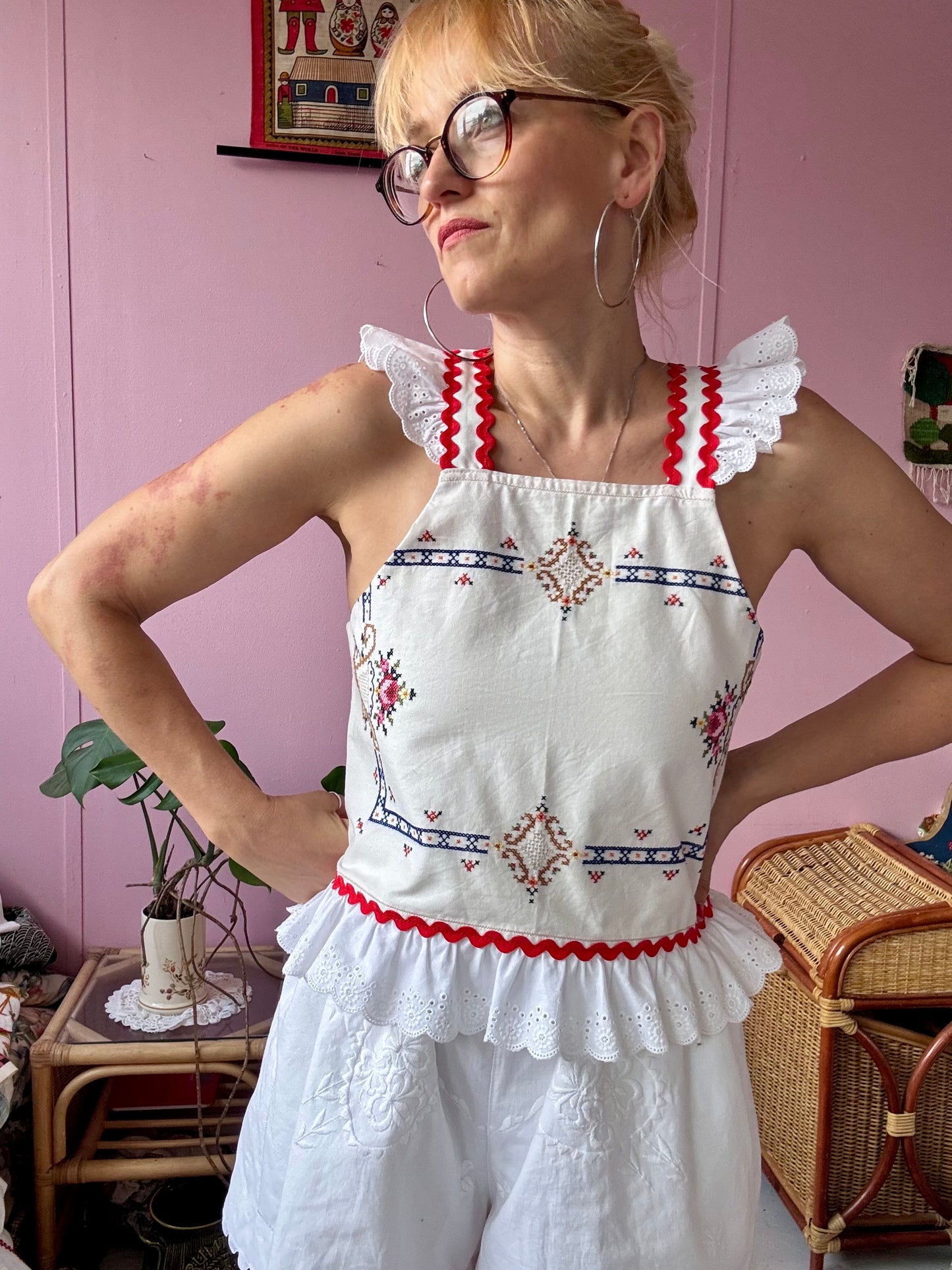 Embroidery summer top