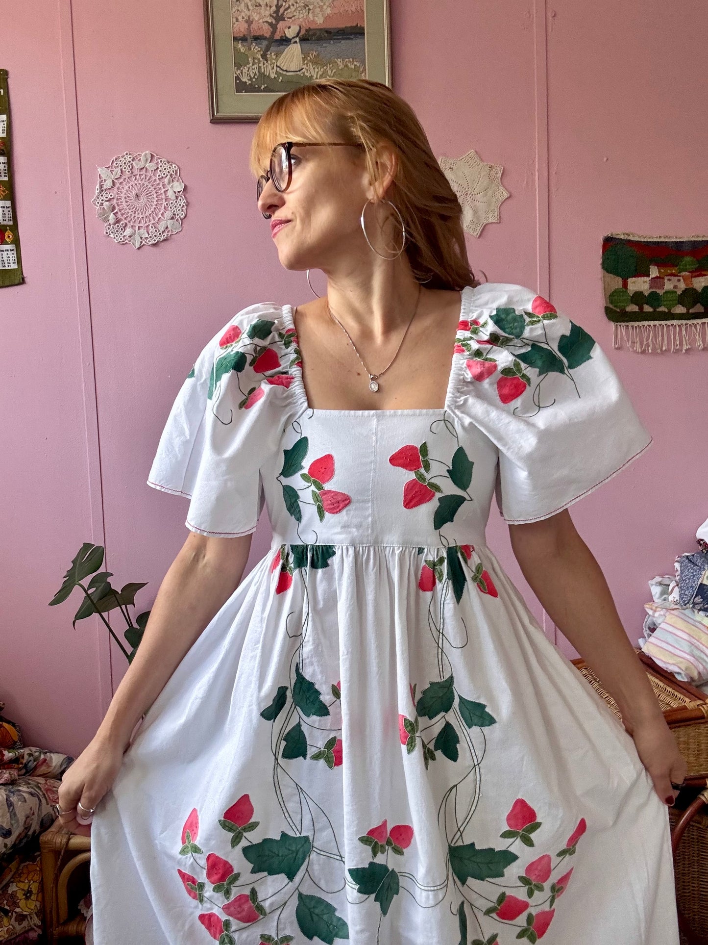 Strawberry maxi dress