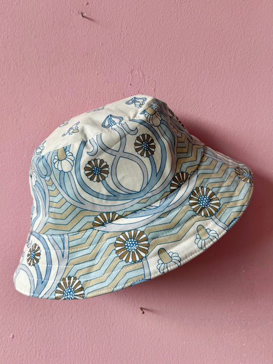 Vintage Levi’s denim and print reversible bucket hat