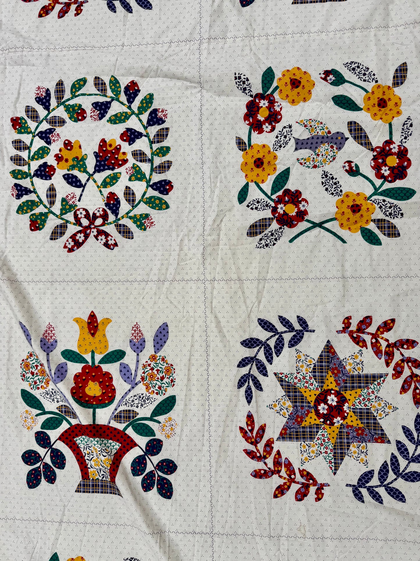 Floral dress with yellow ric rac and detachable collar