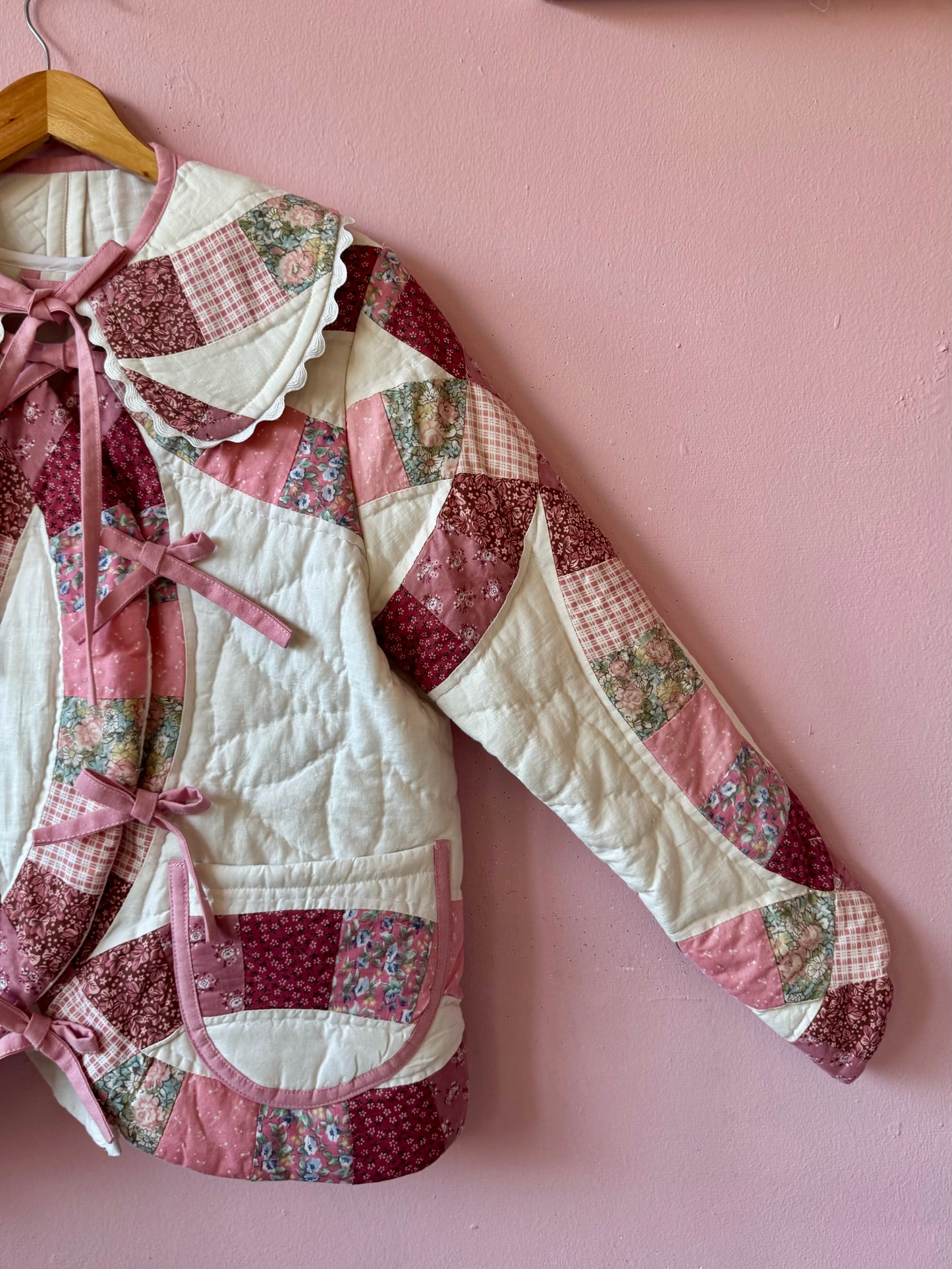Pink patchwork jacket