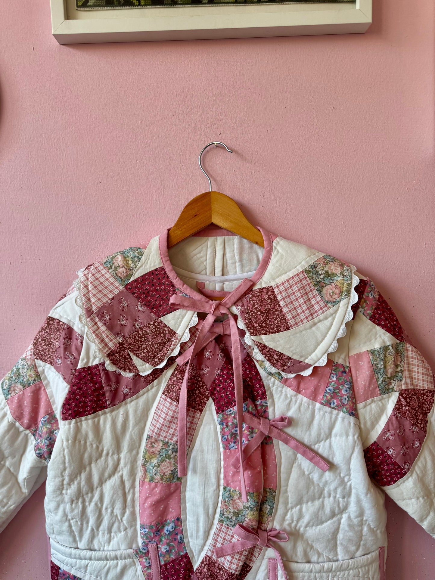 Pink patchwork jacket