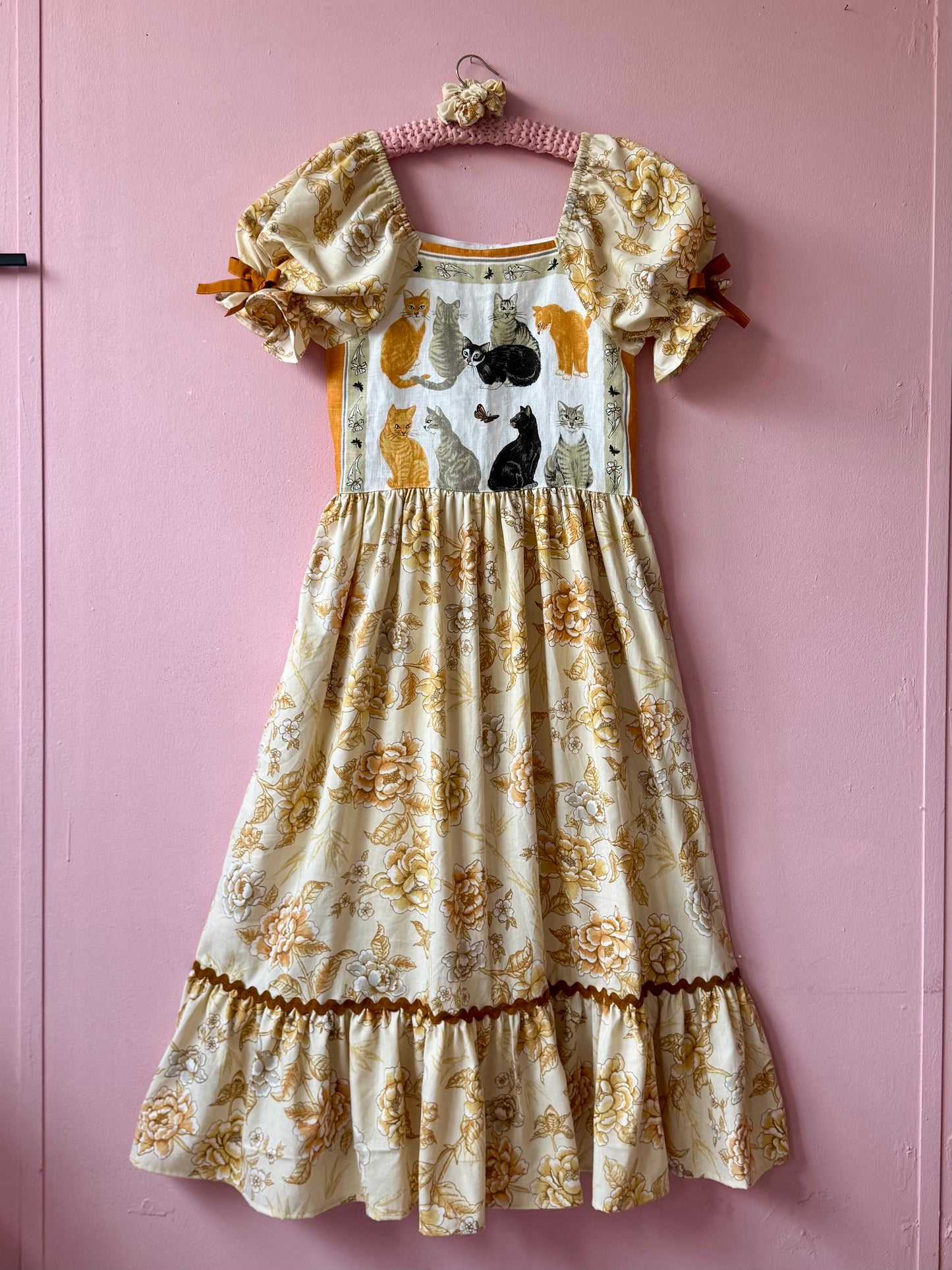 Cats teatowel maxi dress