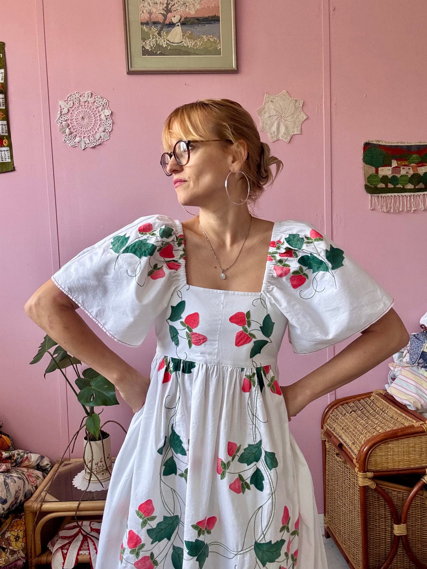 Strawberry maxi dress