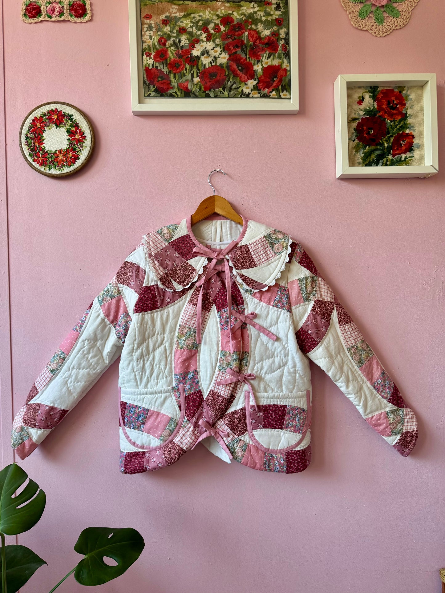 Pink patchwork jacket