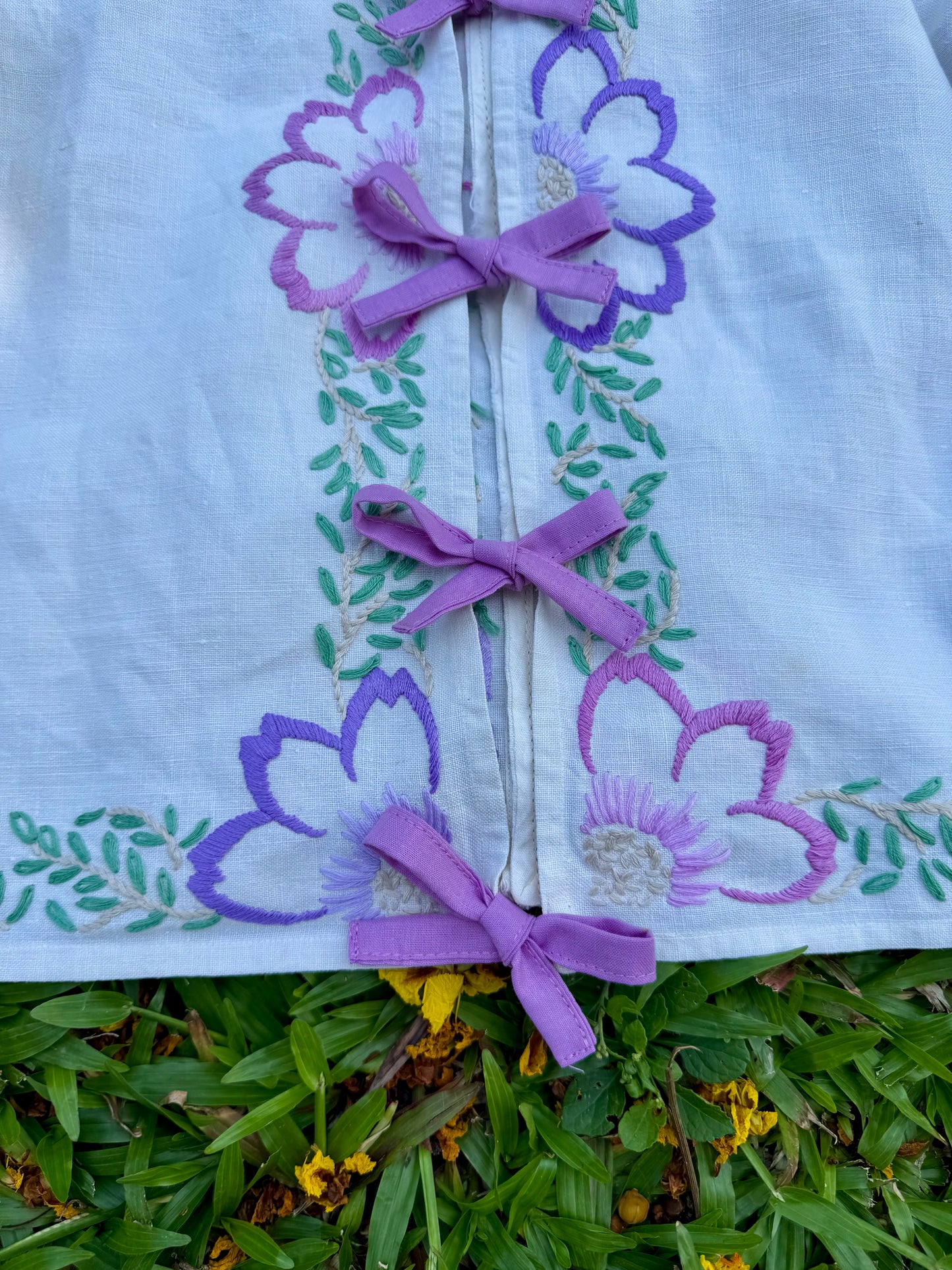 Pink and lilac floral blouse