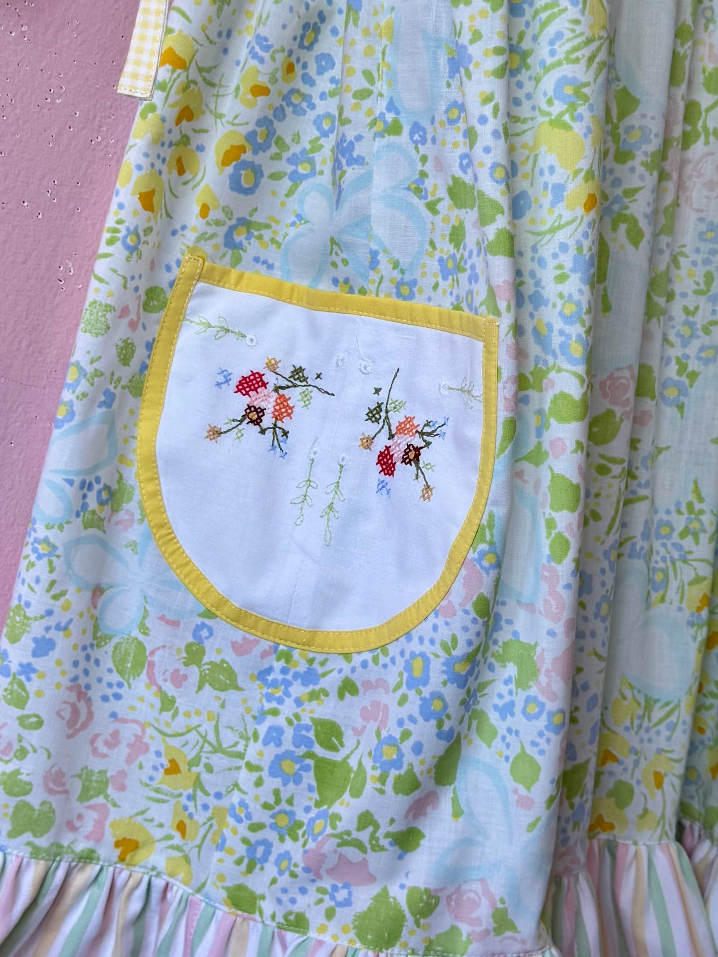 Patchwork and floral dress