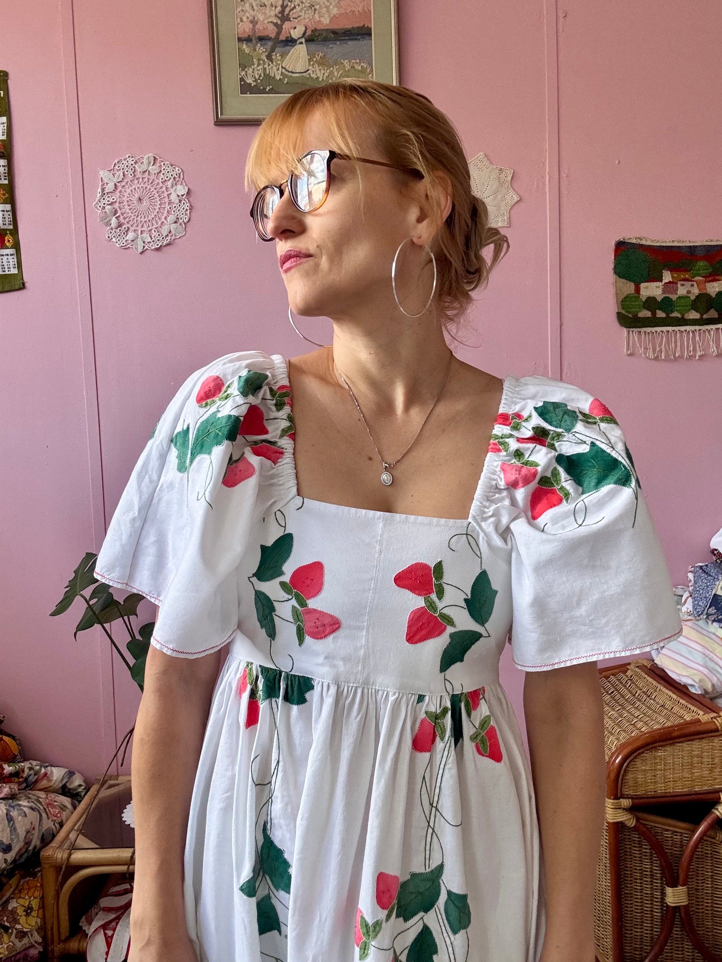 Strawberry maxi dress