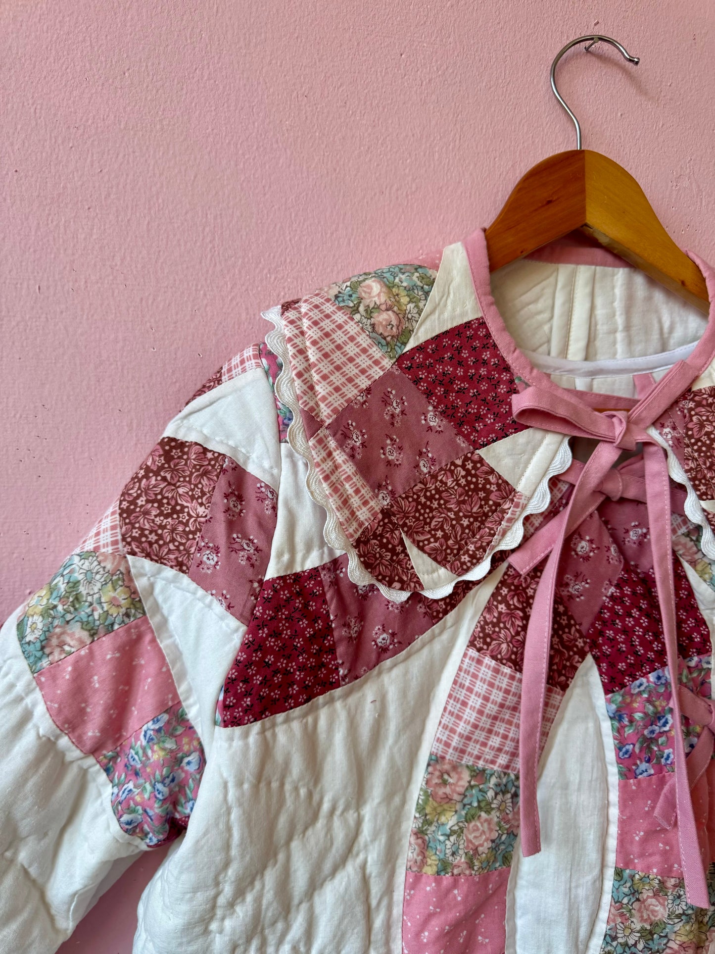 Pink patchwork jacket