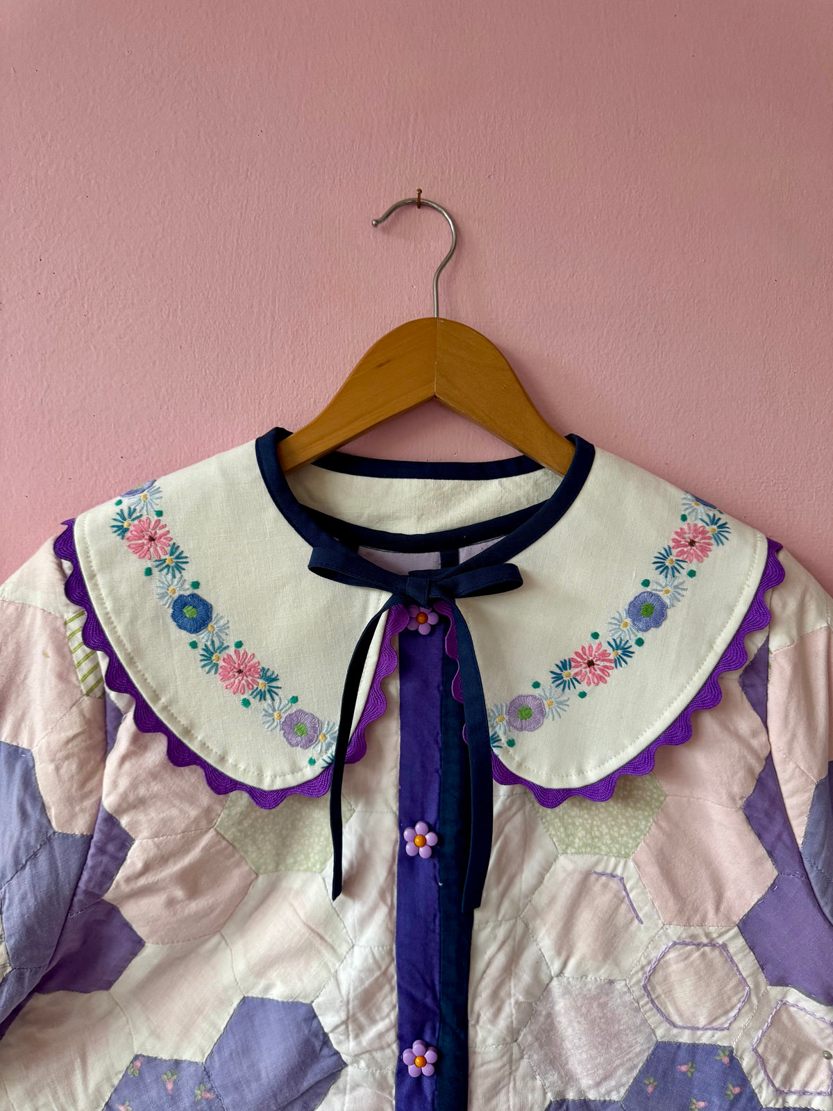 Lilac patchwork jacket