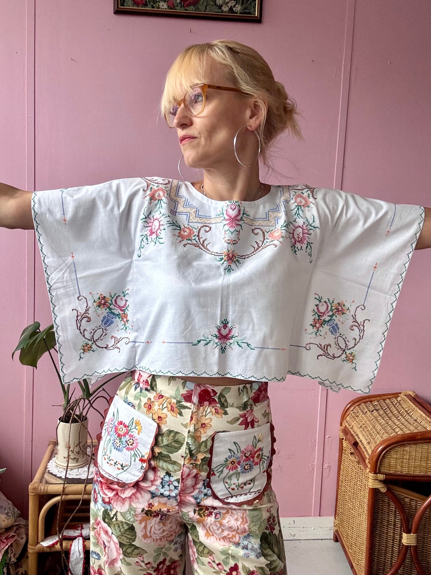 Cross stitching basic top