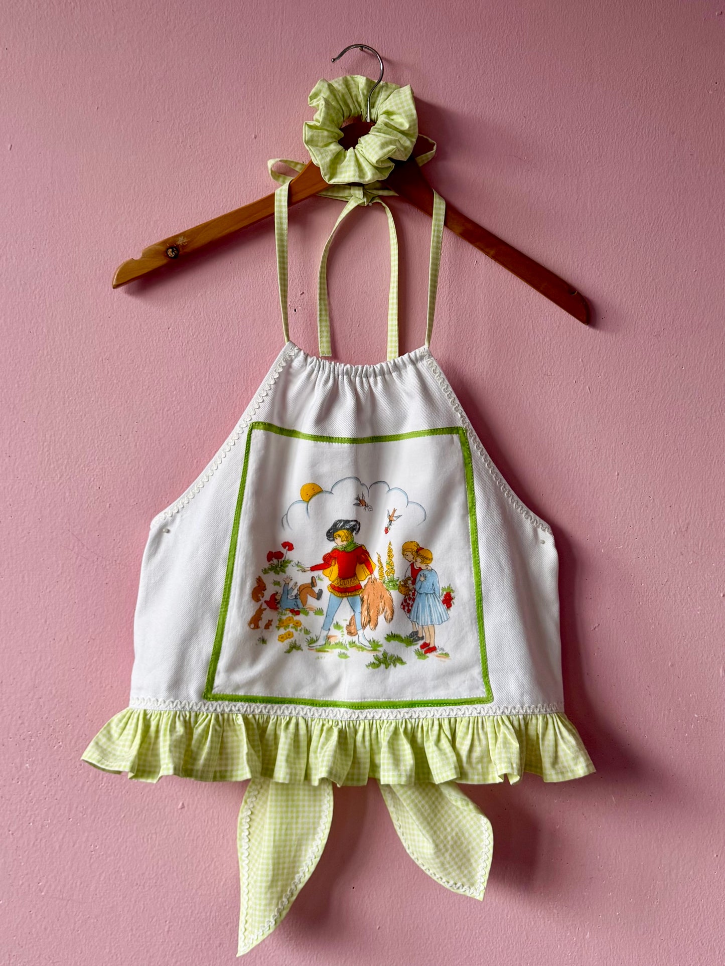 Handkerchief halter neck top