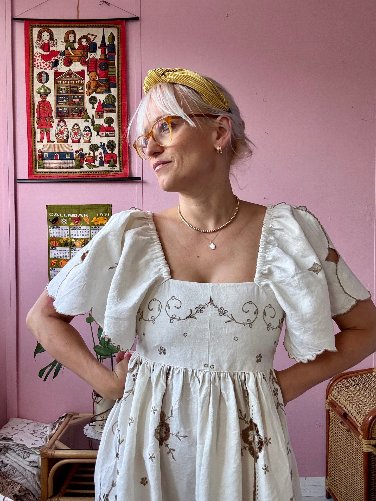 Ivory Madeira maxi dress