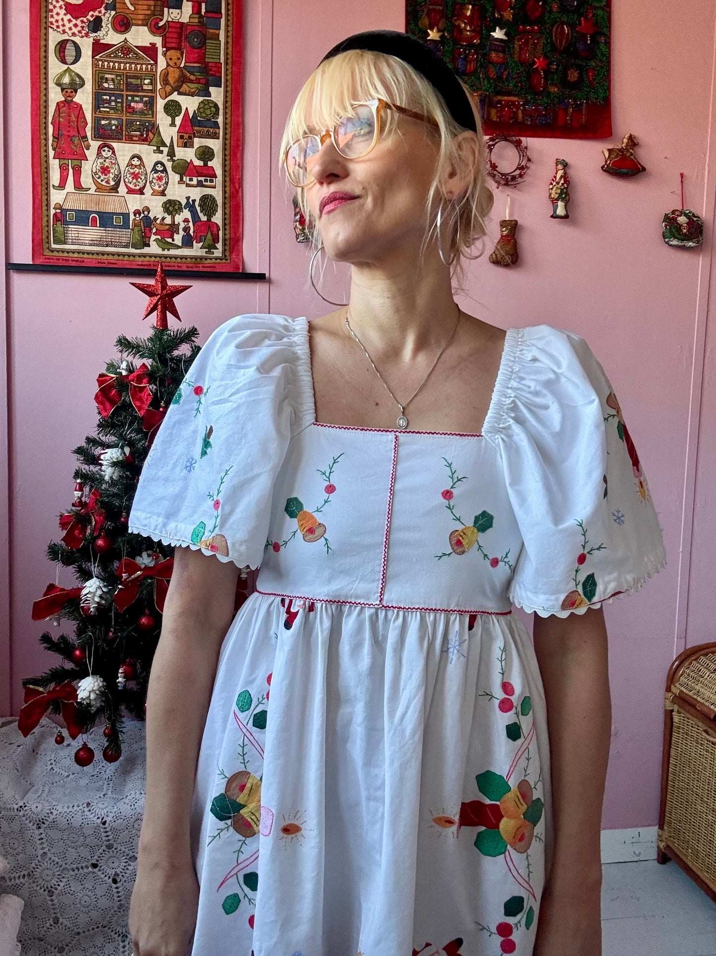 Christmas midi dress