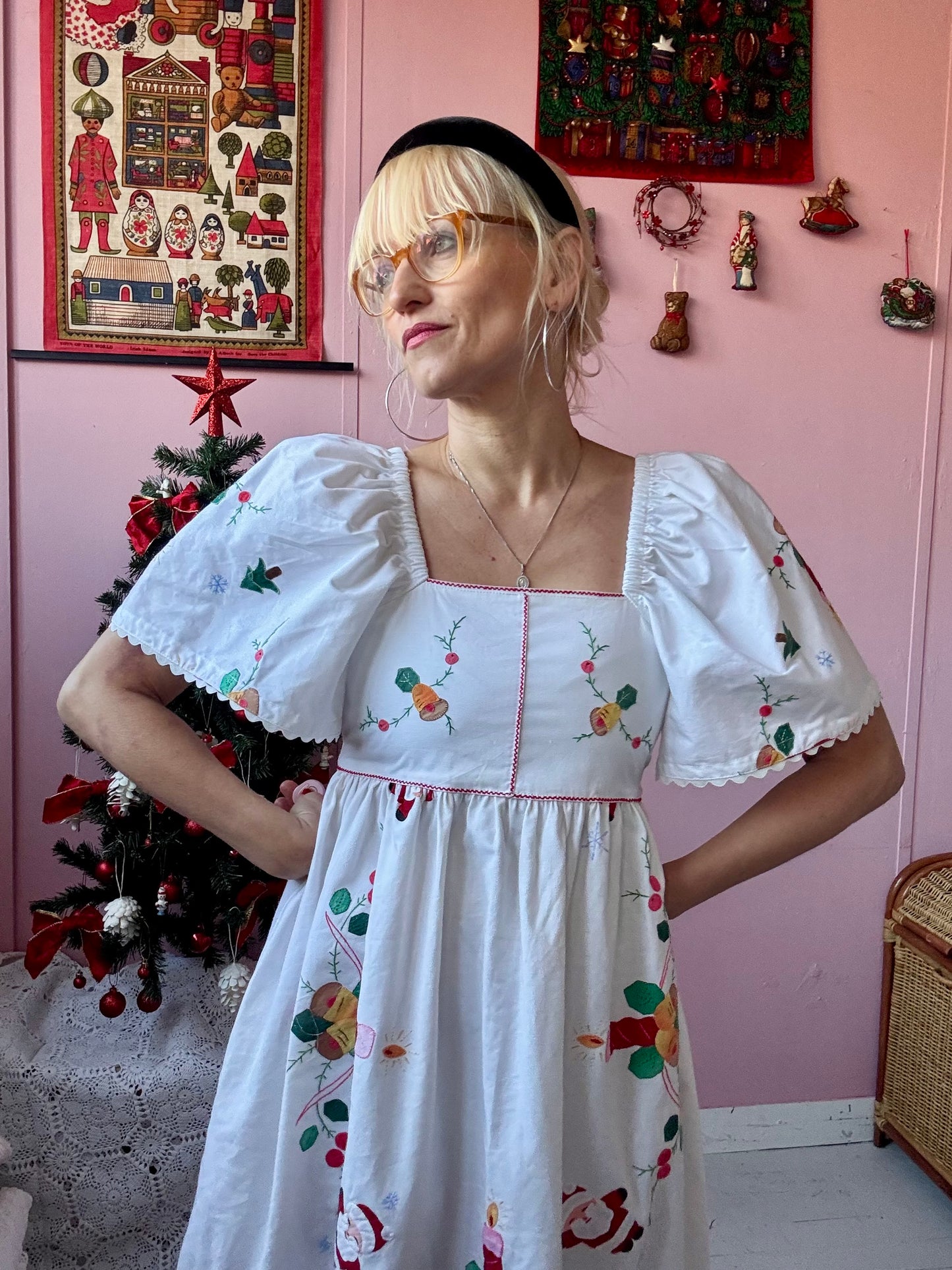 Christmas midi dress