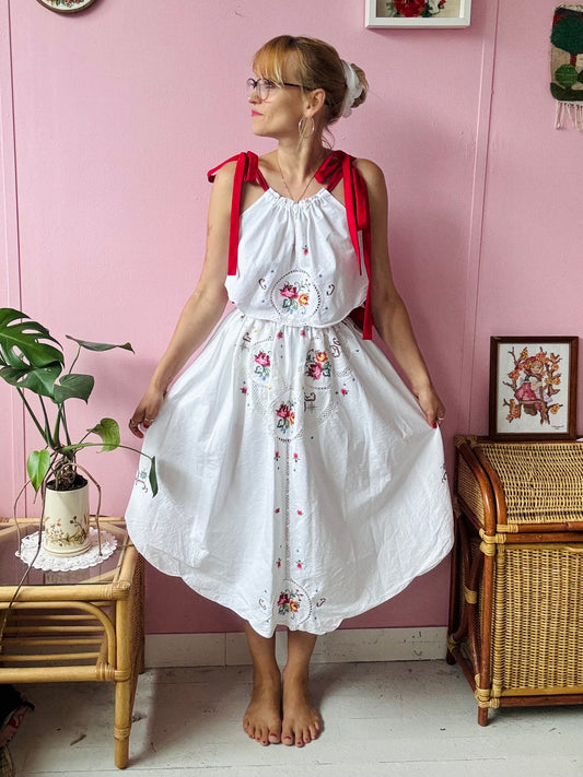 Cross stitch skirt and top set