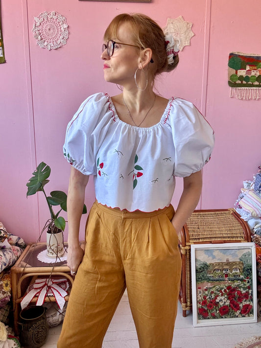 Strawberry crop top
