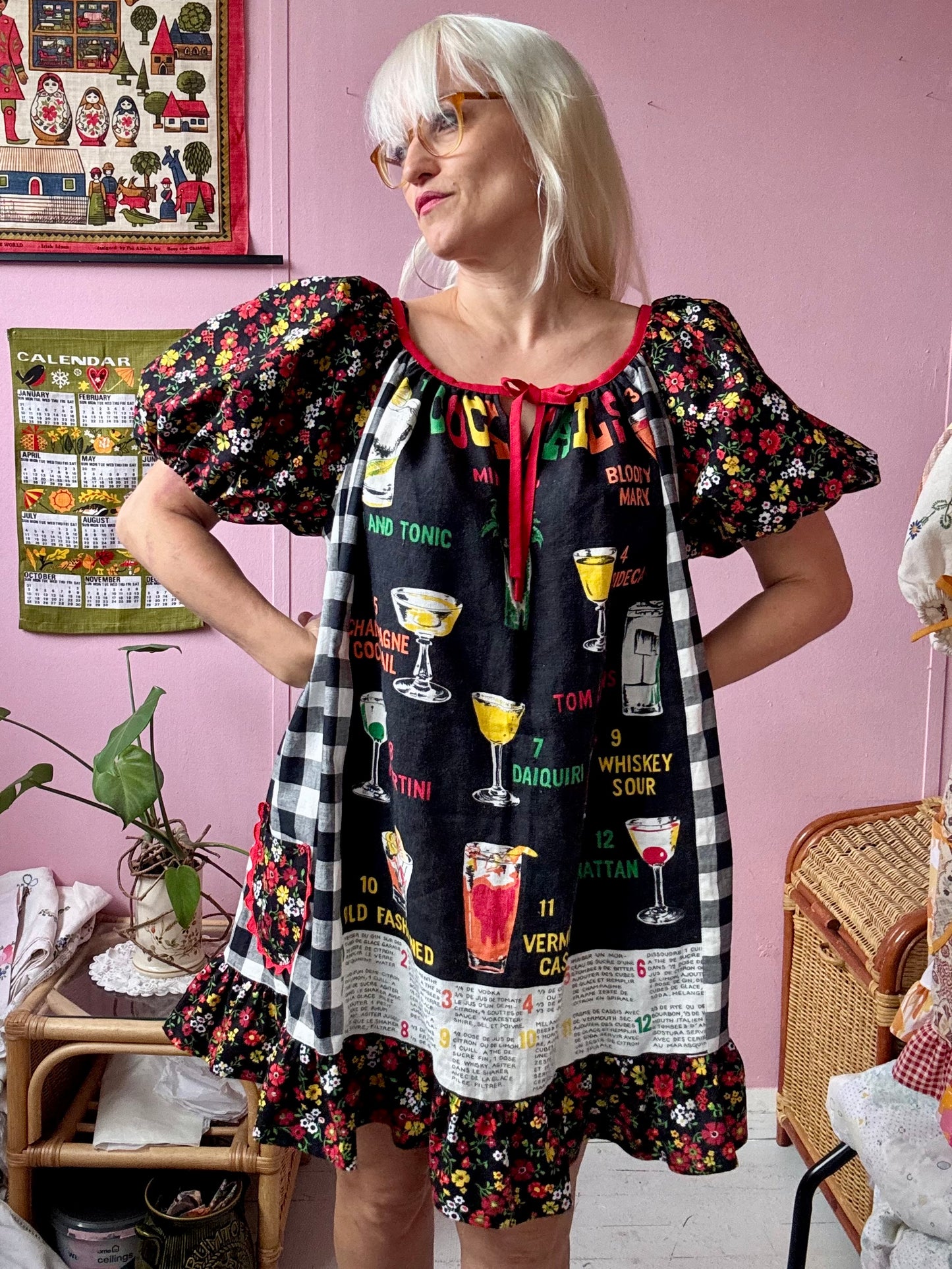 Cocktails teatowel dress