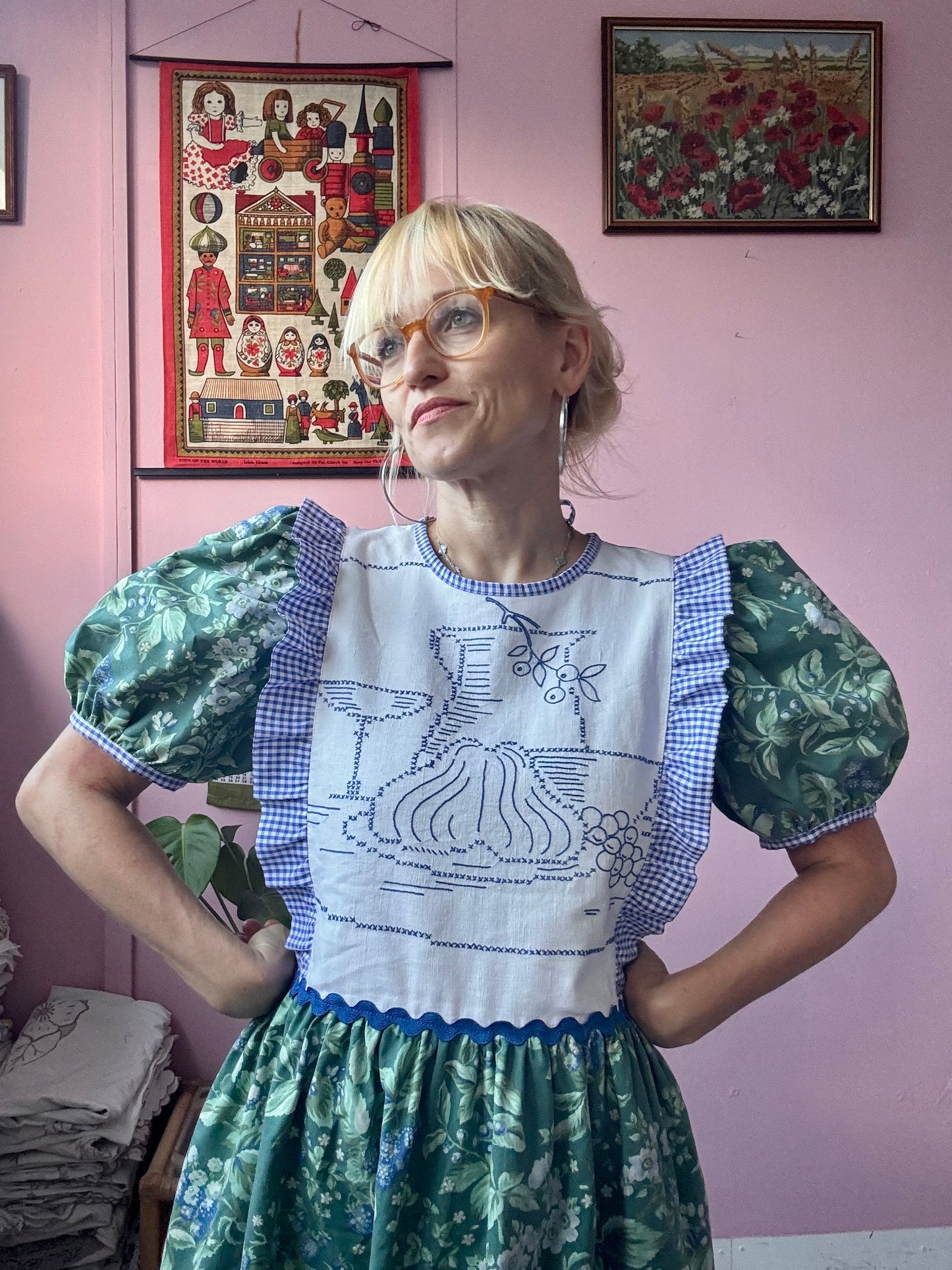 Laura Ashley vintage print dress