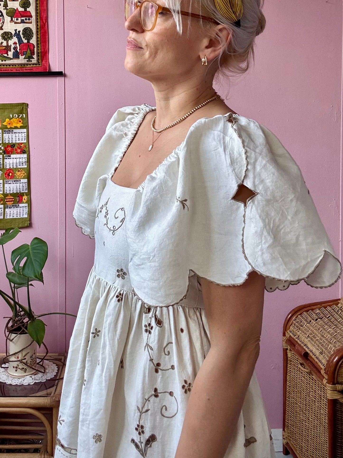 Ivory Madeira maxi dress