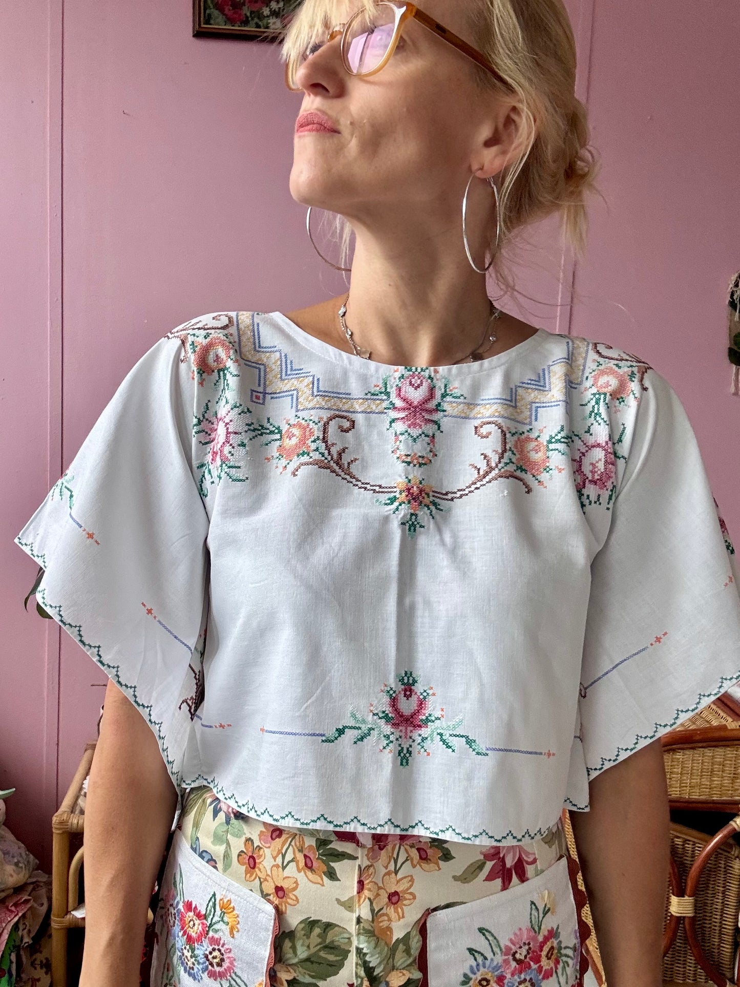 Cross stitching basic top