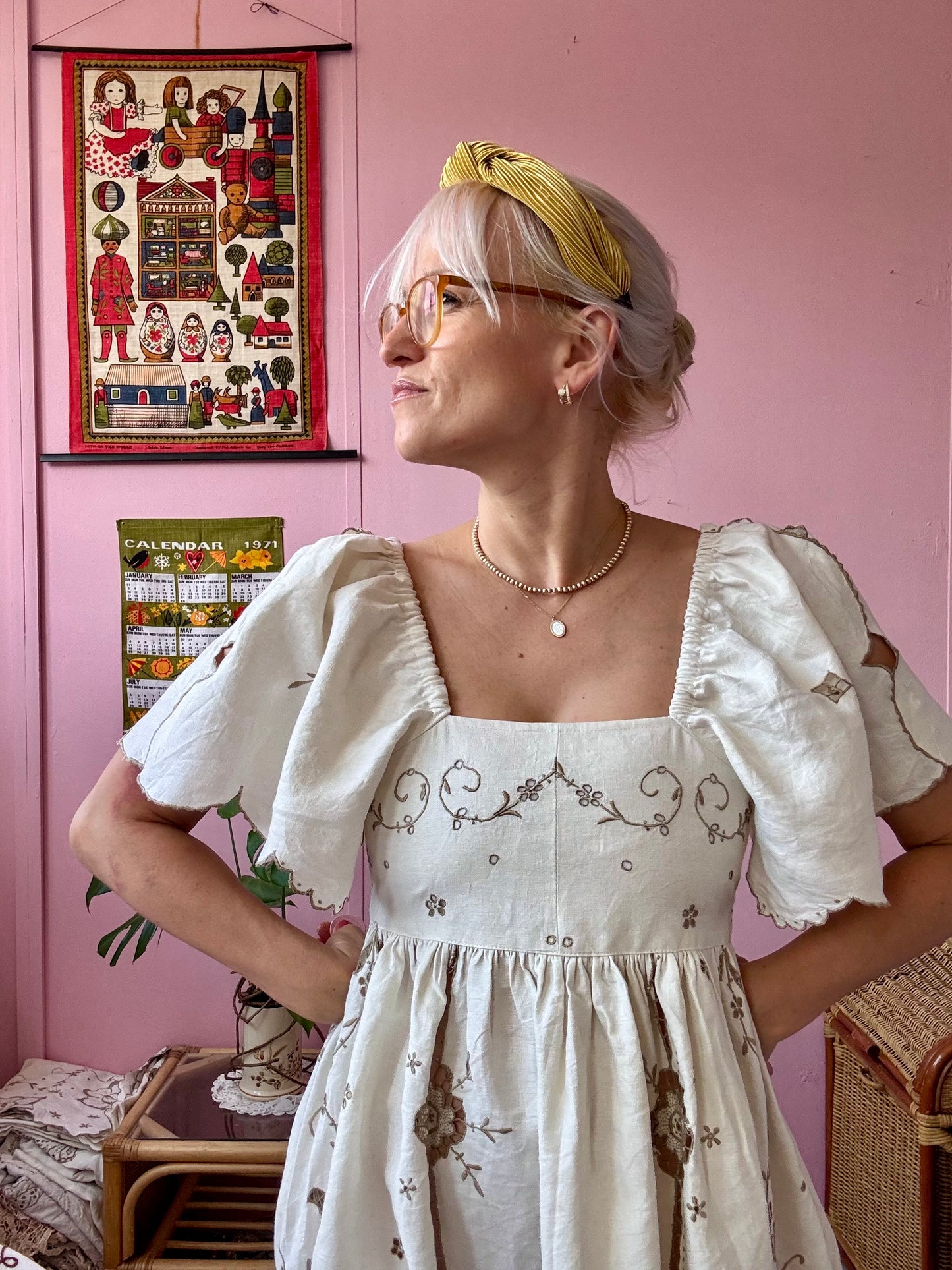 Ivory Madeira maxi dress