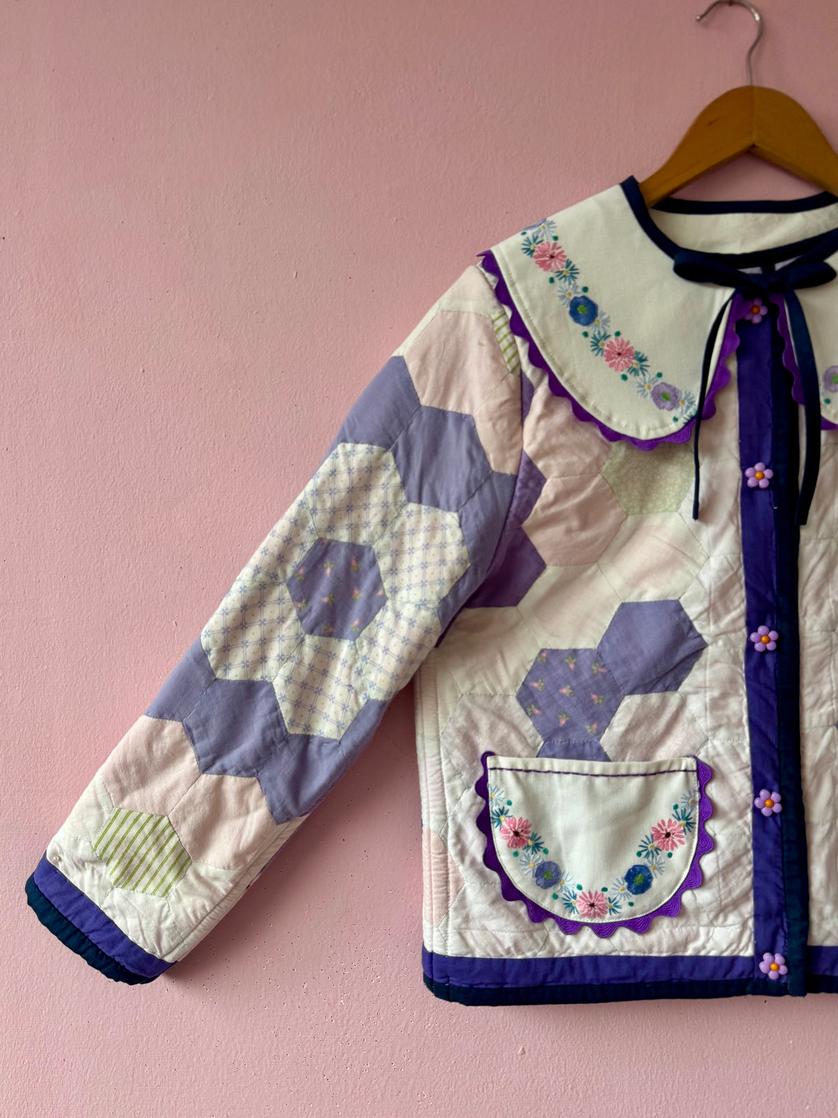 Lilac patchwork jacket