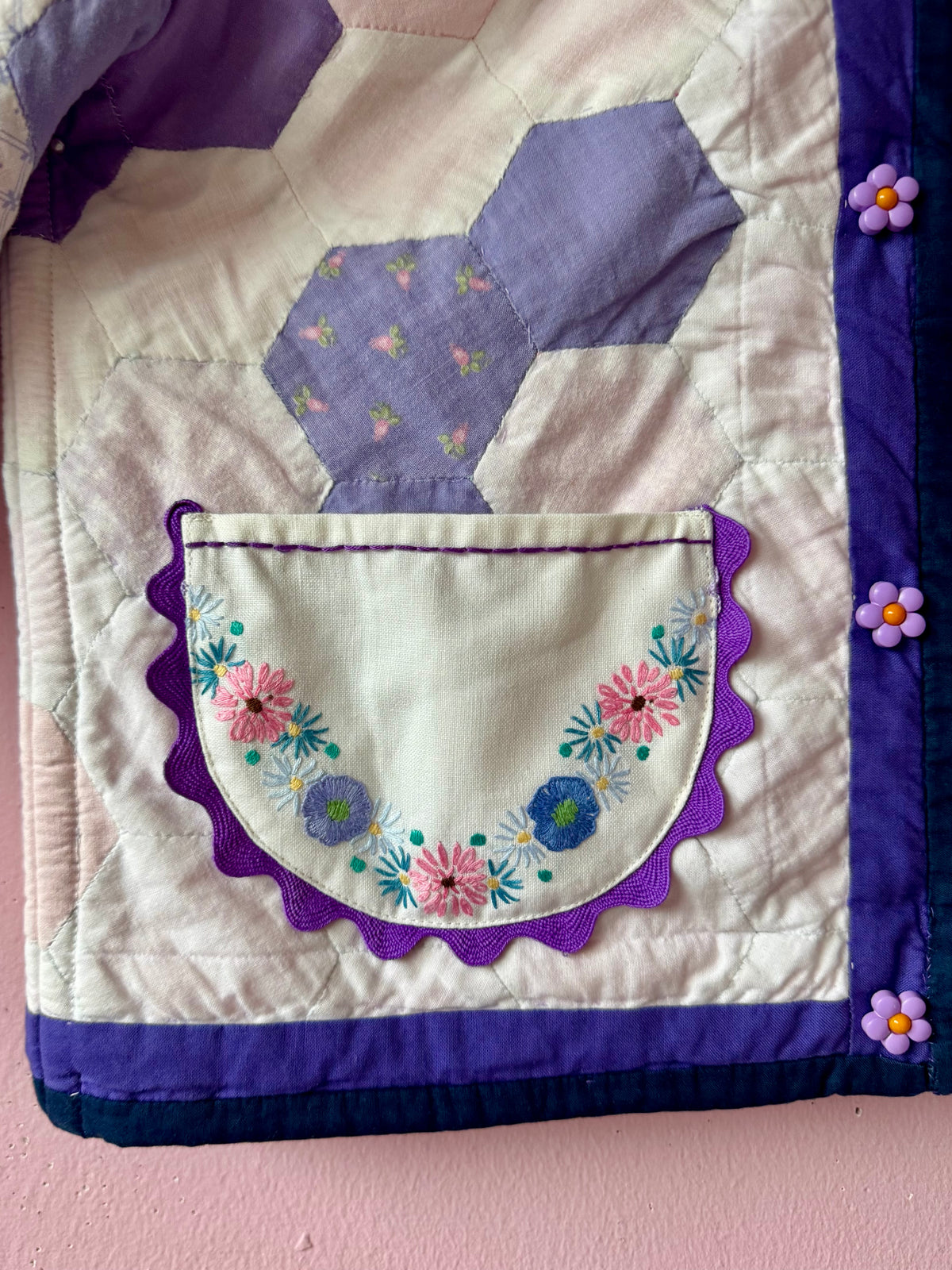 Lilac patchwork jacket