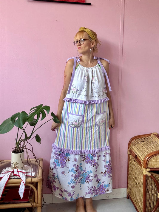 Maxi dress with 3 layers