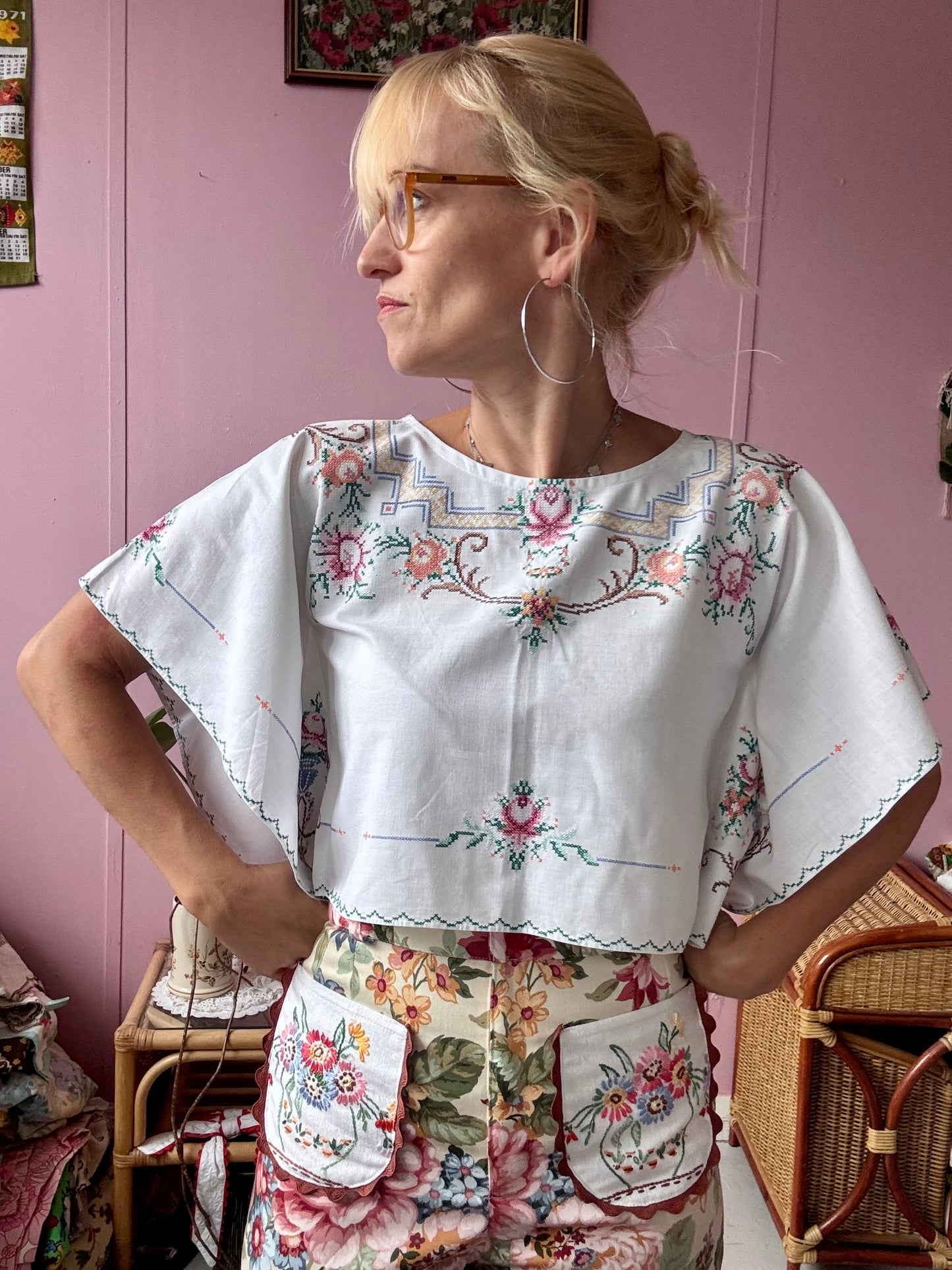 Cross stitching basic top