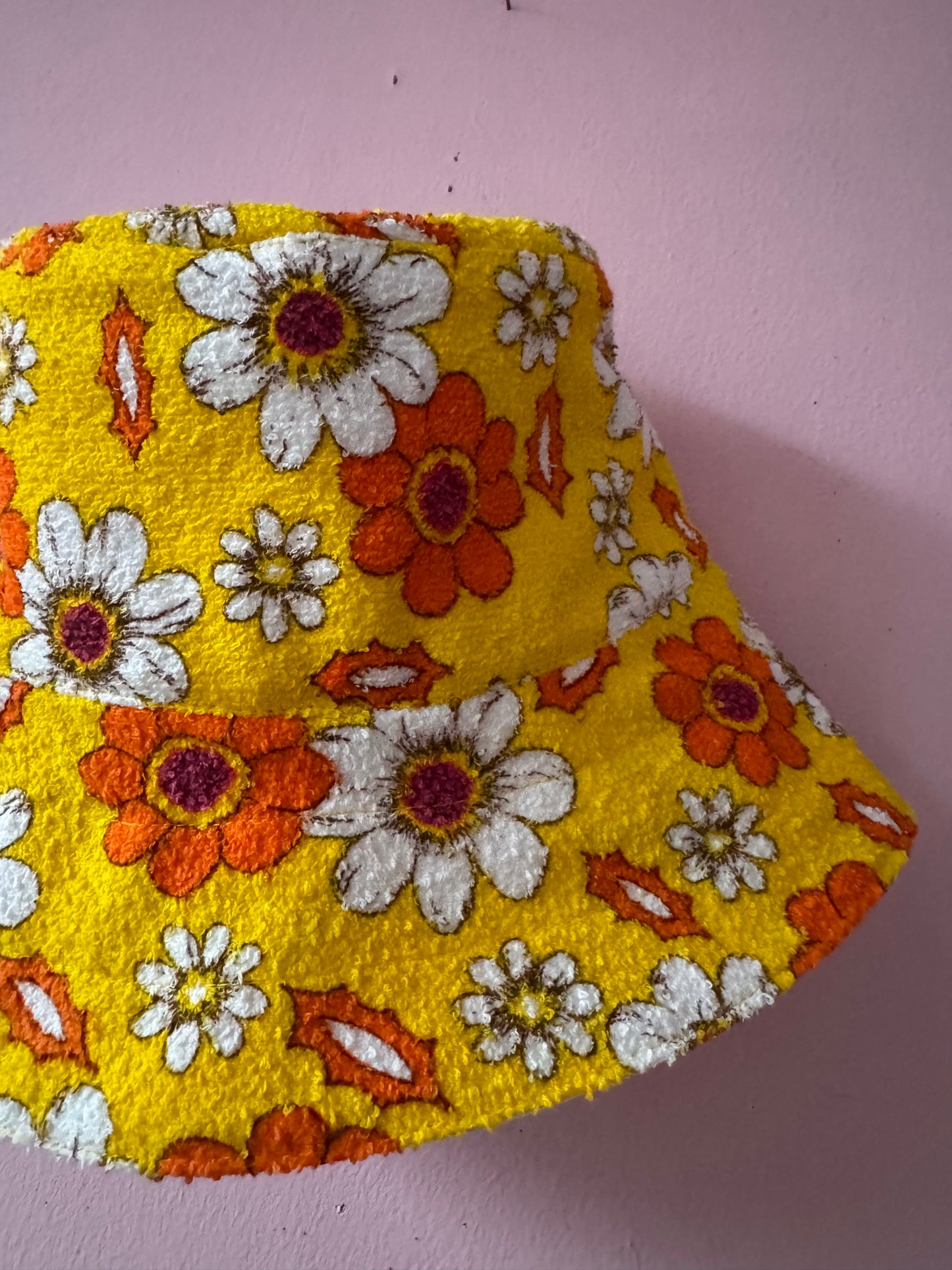 Yellow bucket hat