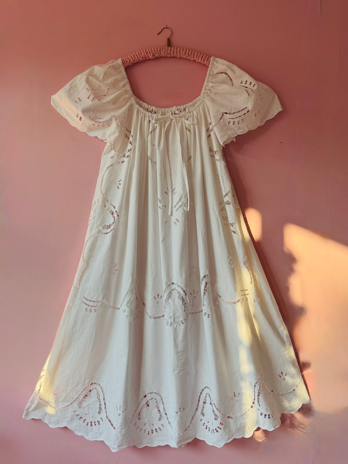 All white maxi dress