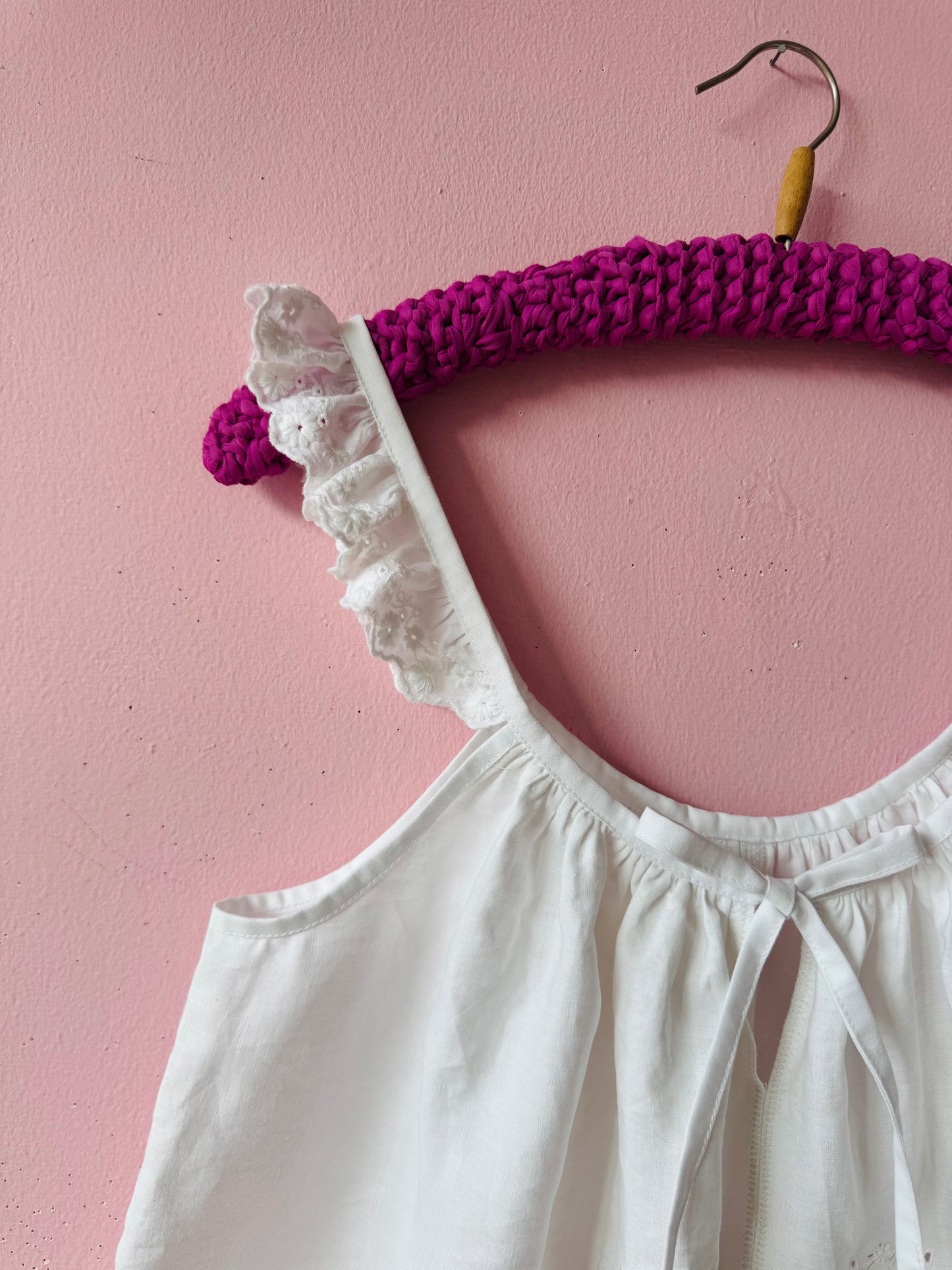 White top with white straps