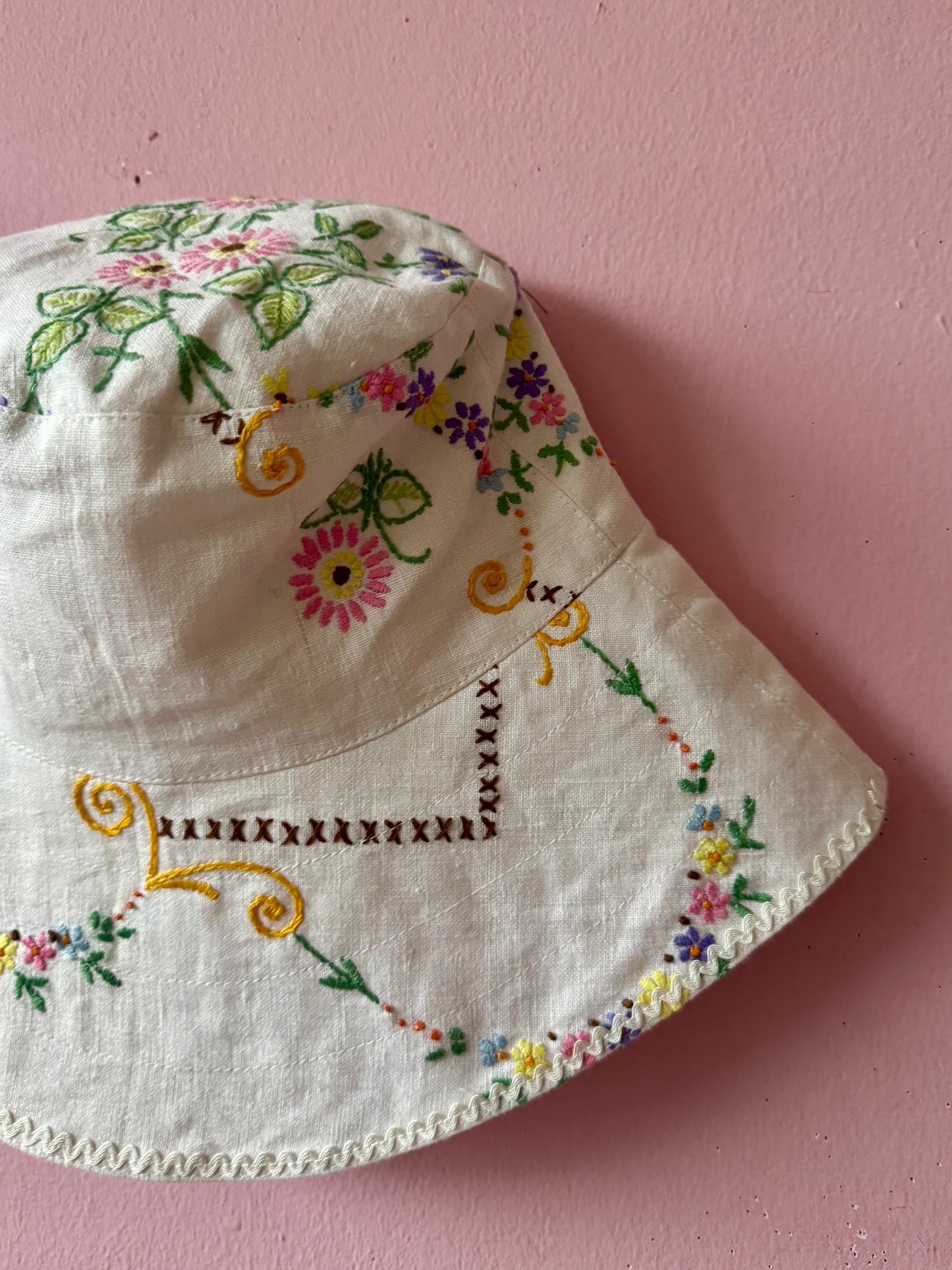 Embroidery sun hat
