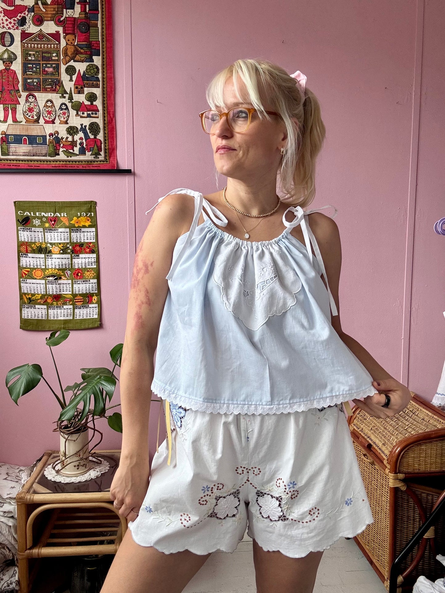 Light blue summer top