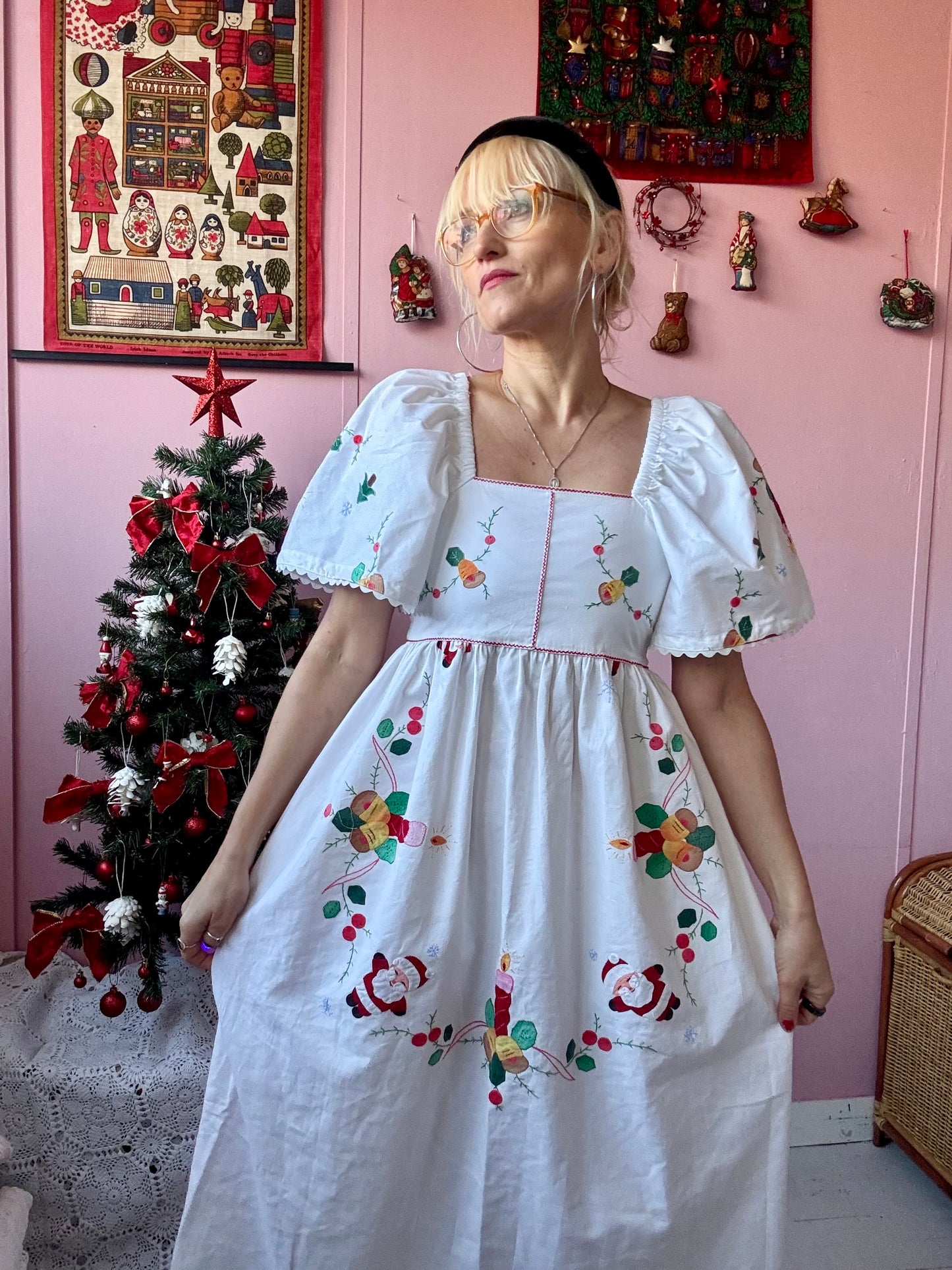 Christmas midi dress