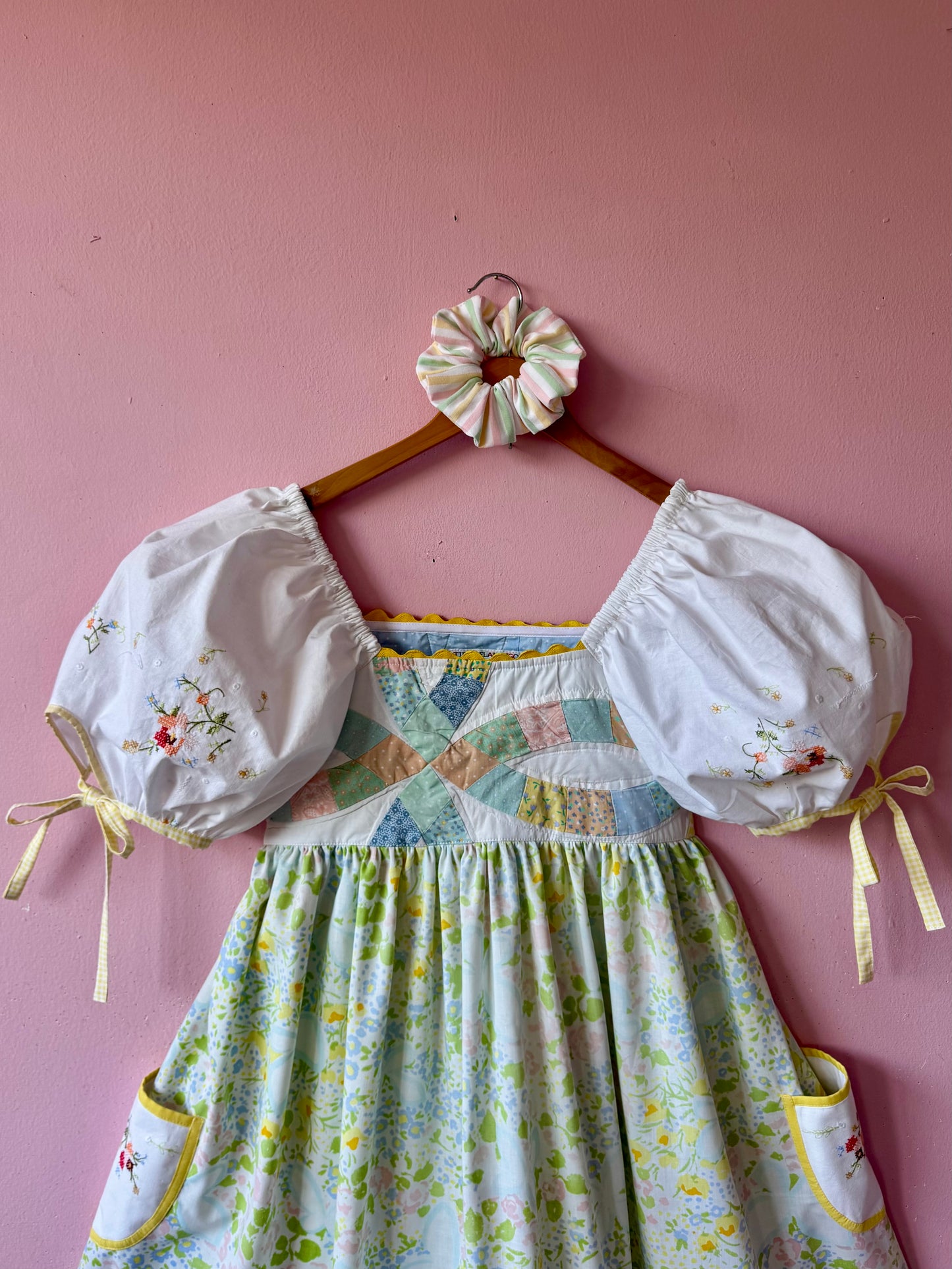 Patchwork and floral dress