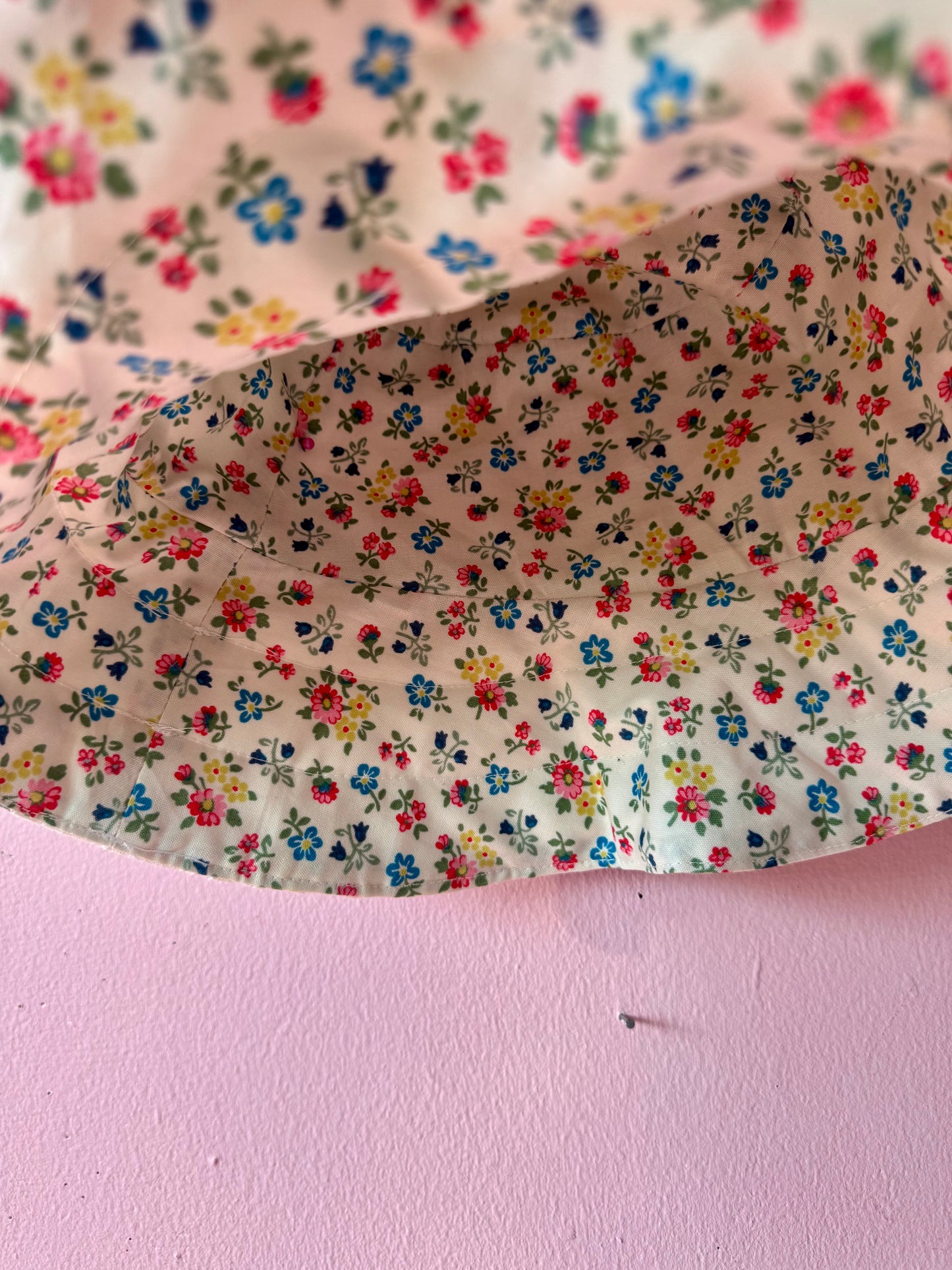 Vintage patchwork bucket hat