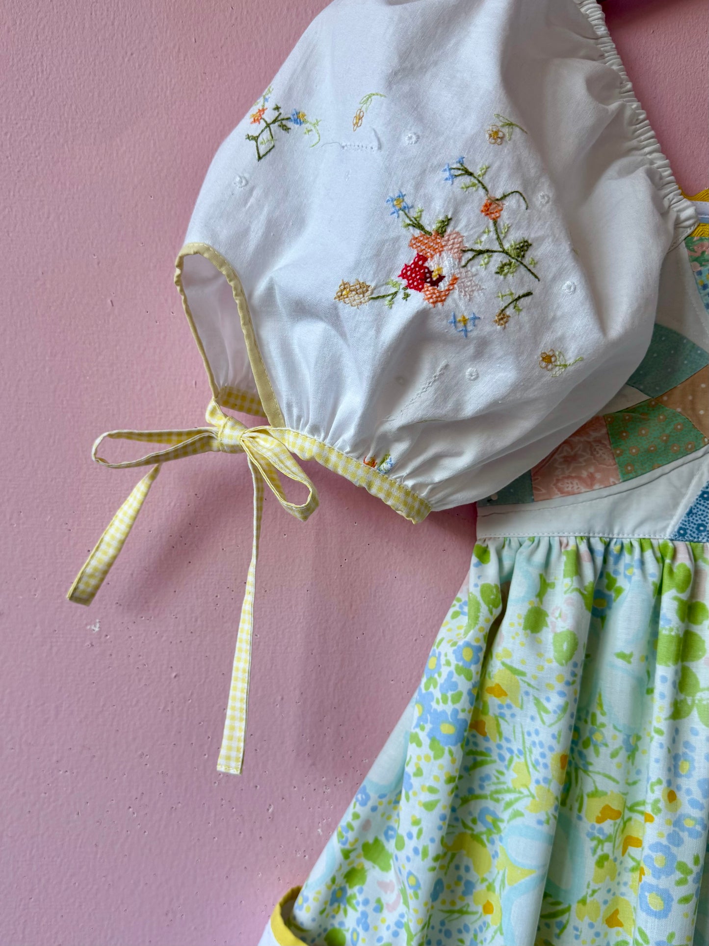 Patchwork and floral dress