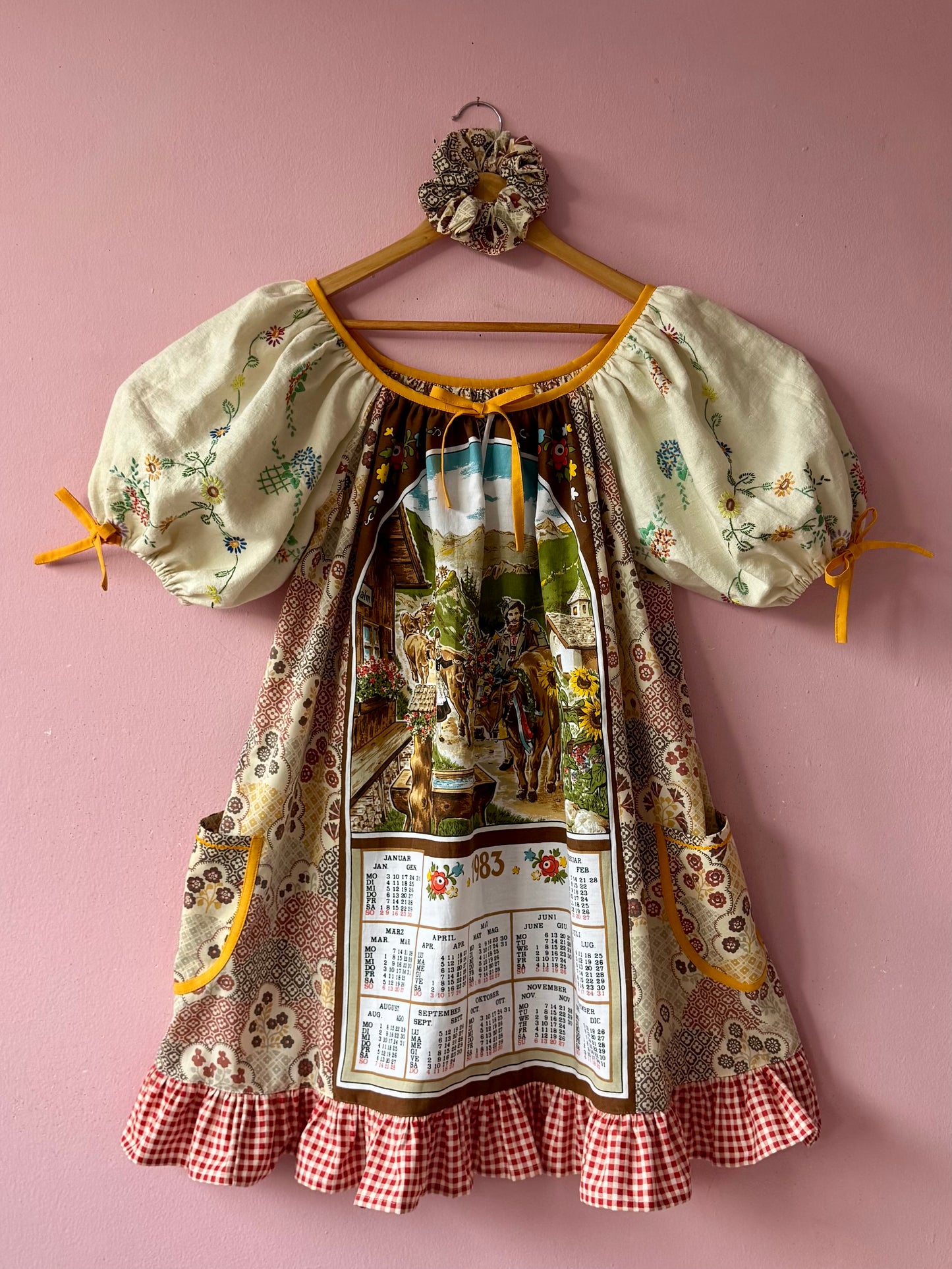 1983 teatowel dress